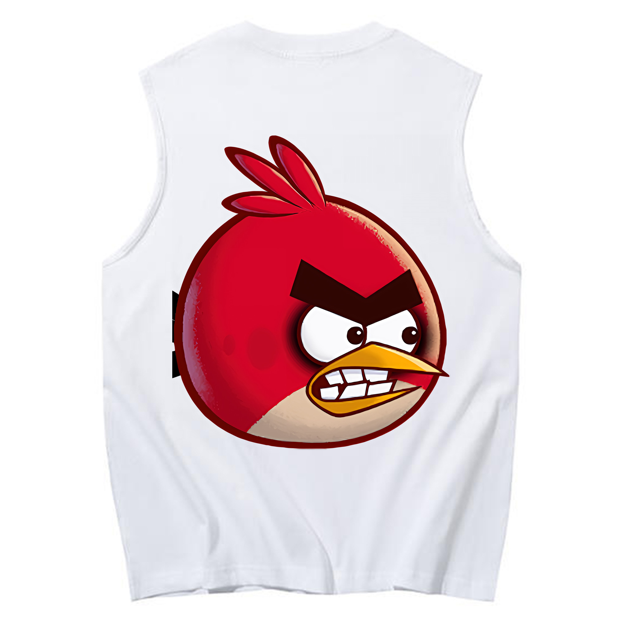 （画像用） Angry Birds アングリーバード コットン100％タンクトップ（背面プリント）