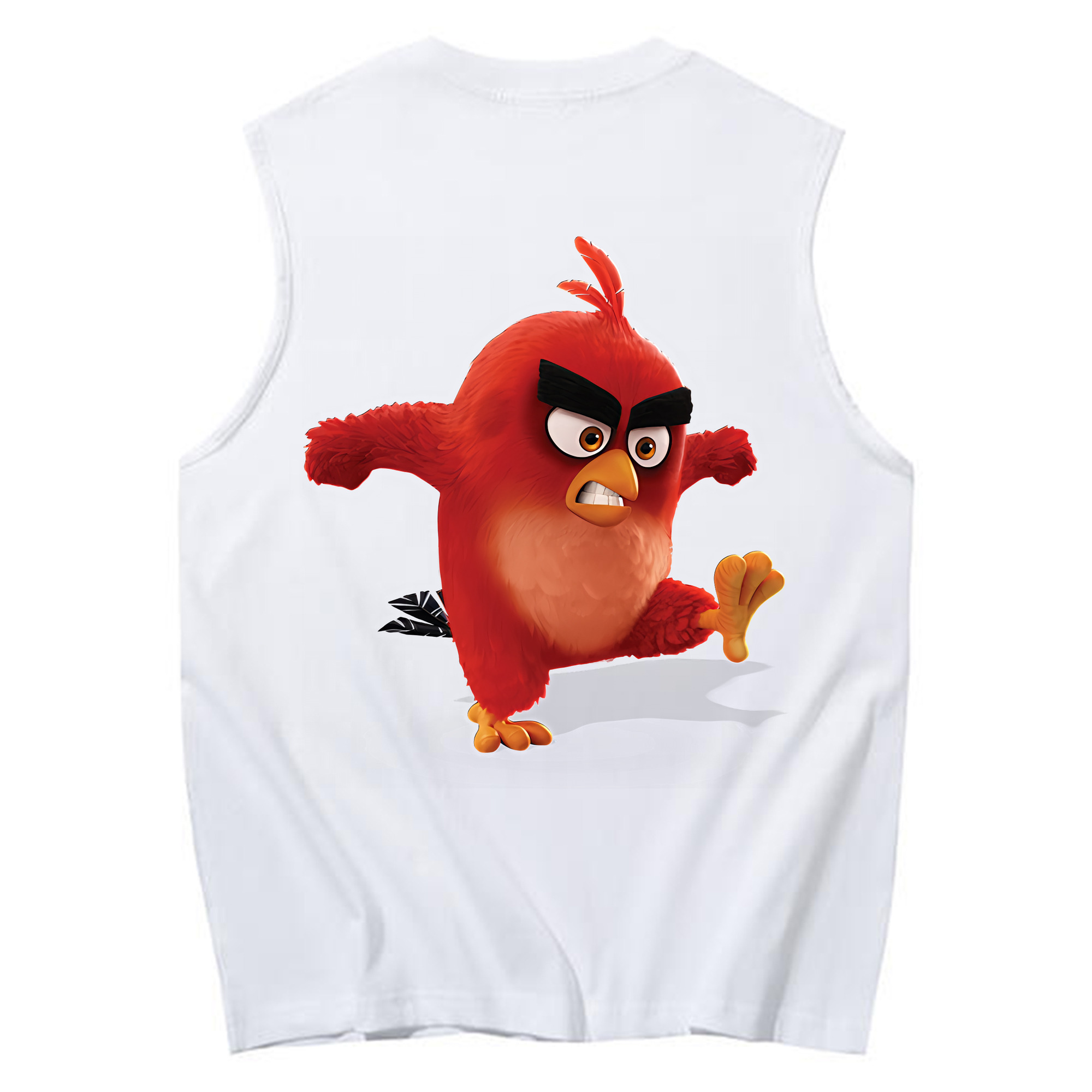 （画像用） Angry Birds アングリーバード コットン100％タンクトップ（背面プリント）