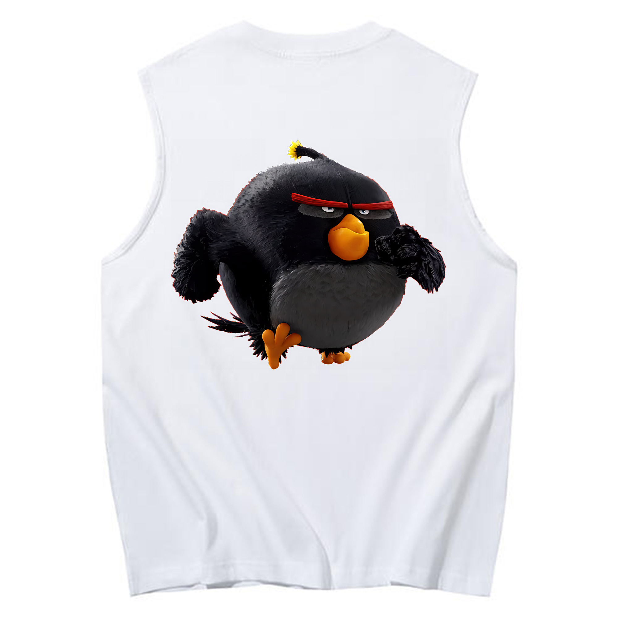 （画像用） Angry Birds アングリーバード コットン100％タンクトップ（背面プリント）