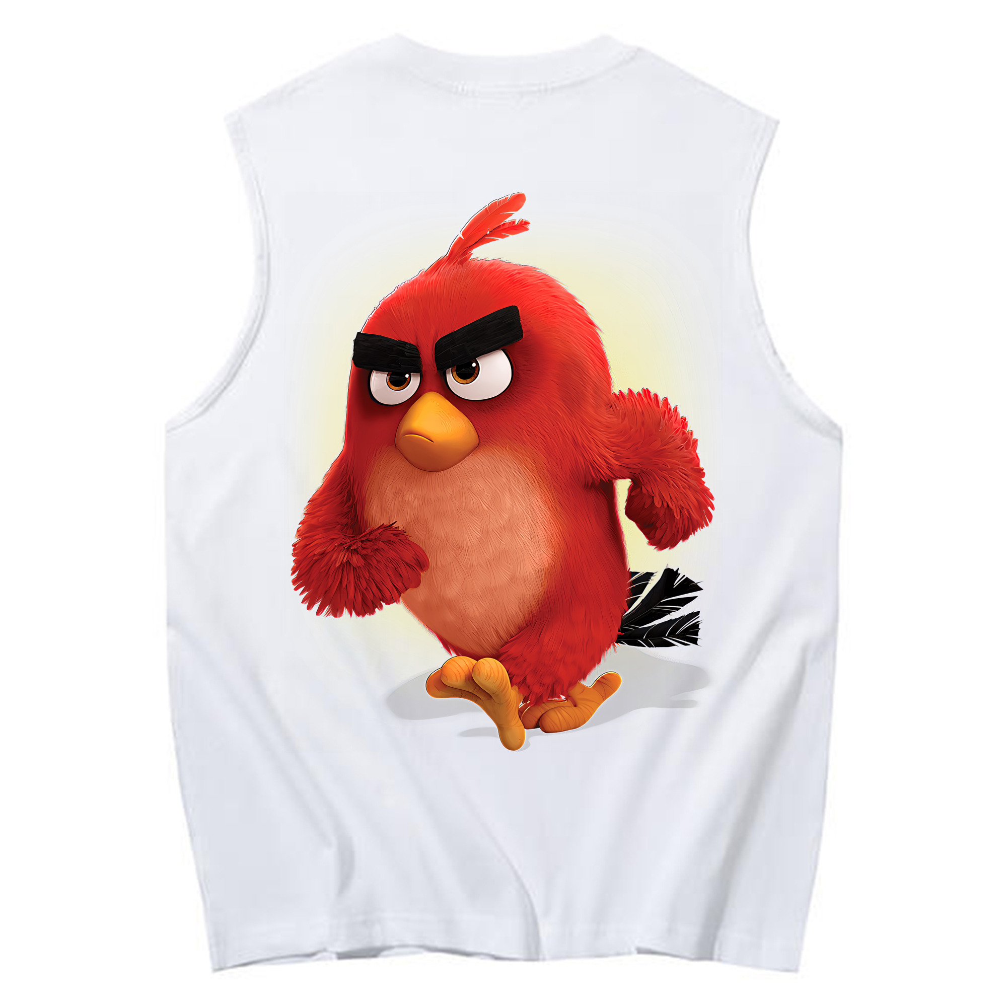 （画像用） Angry Birds アングリーバード コットン100％タンクトップ（背面プリント）