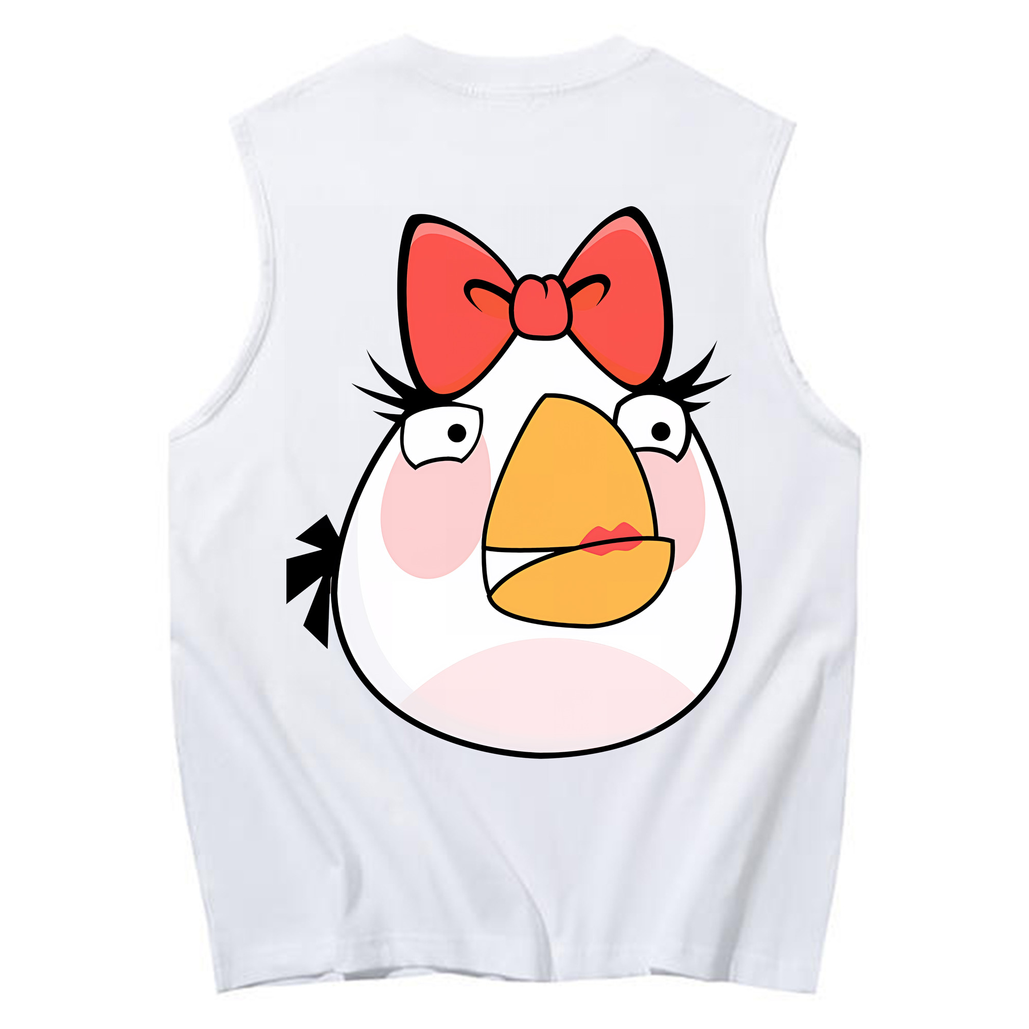 （画像用） Angry Birds アングリーバード コットン100％タンクトップ（背面プリント）