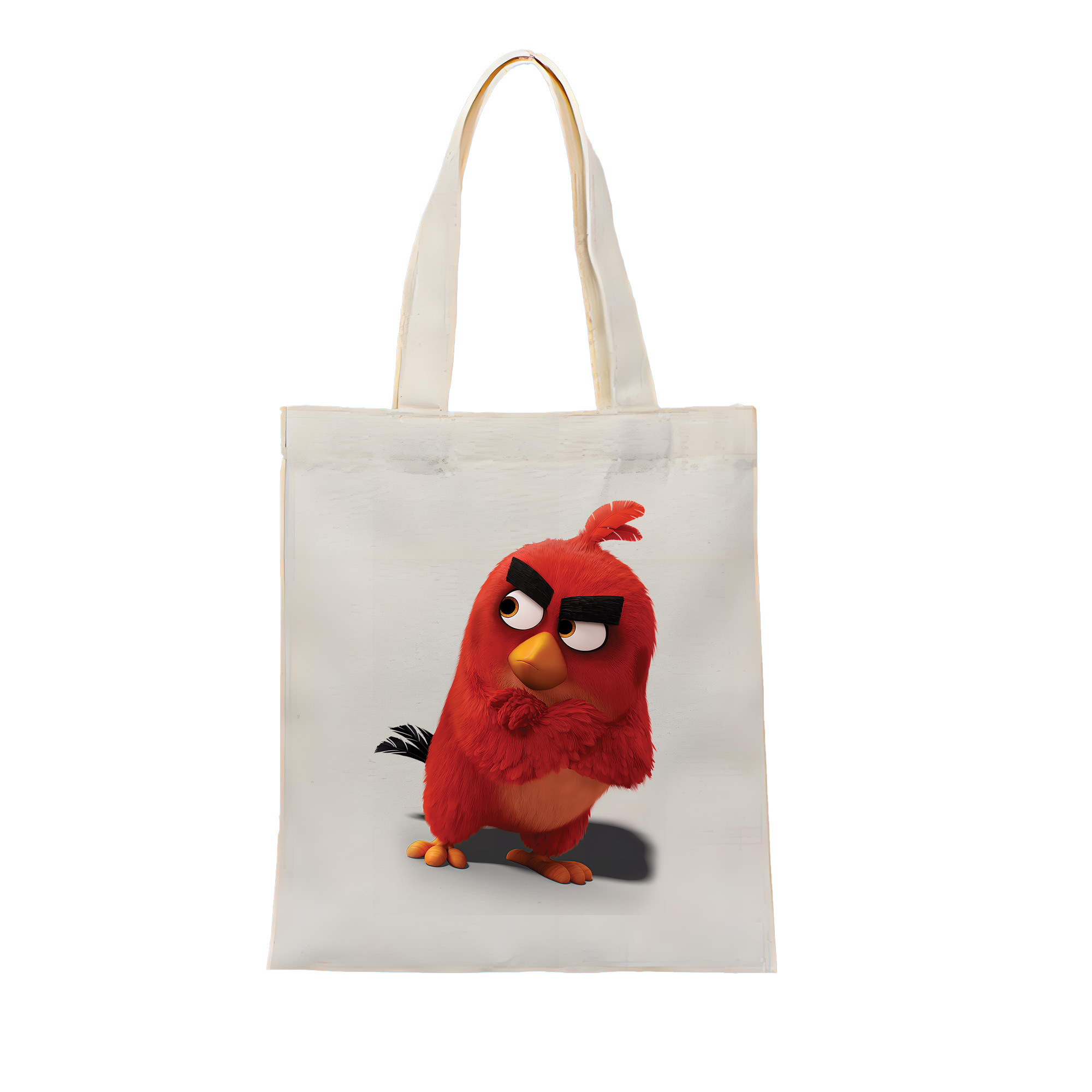 （画像用） Angry Birds アングリーバード 縦型キャンバス生地手提げバッグ　トートバッグ