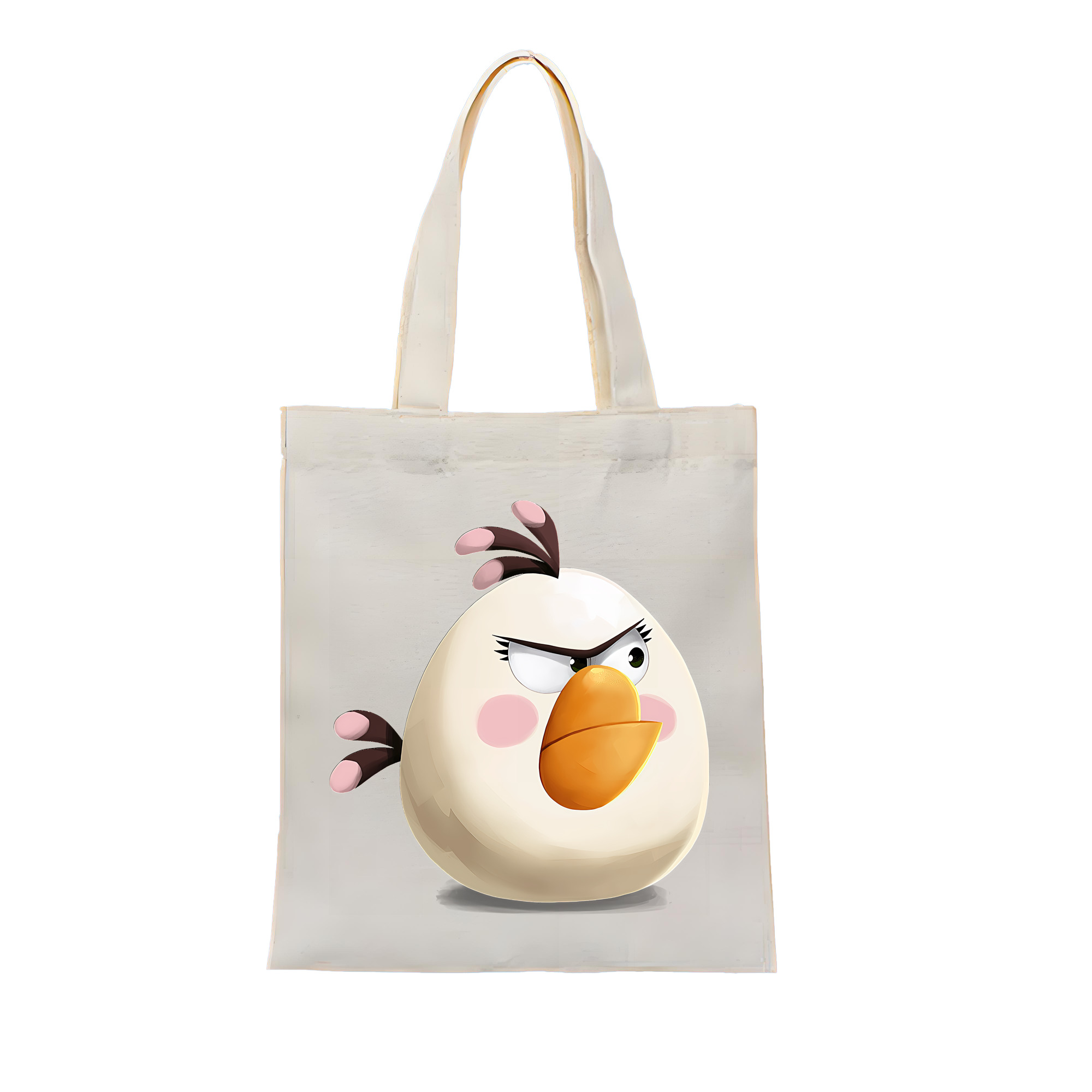 （画像用） Angry Birds アングリーバード 縦型キャンバス生地手提げバッグ　トートバッグ
