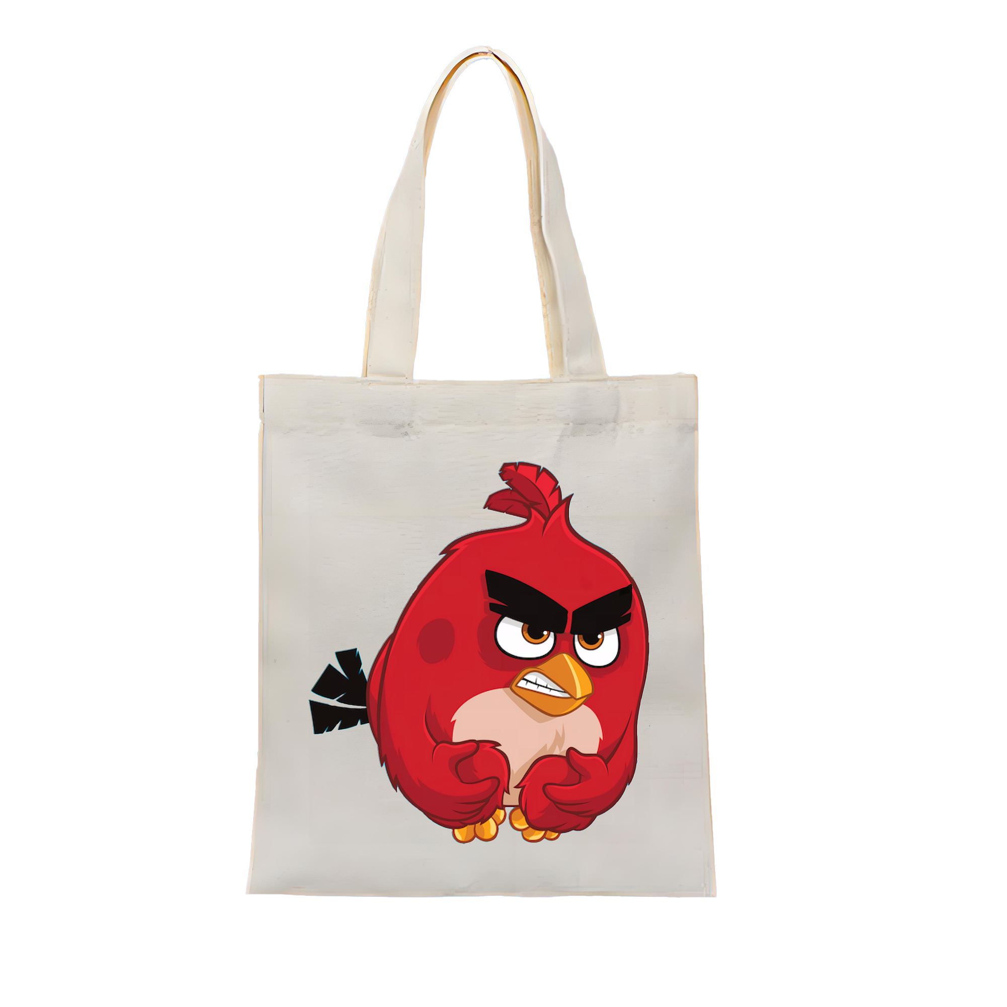 （画像用） Angry Birds アングリーバード 縦型キャンバス生地手提げバッグ　トートバッグ