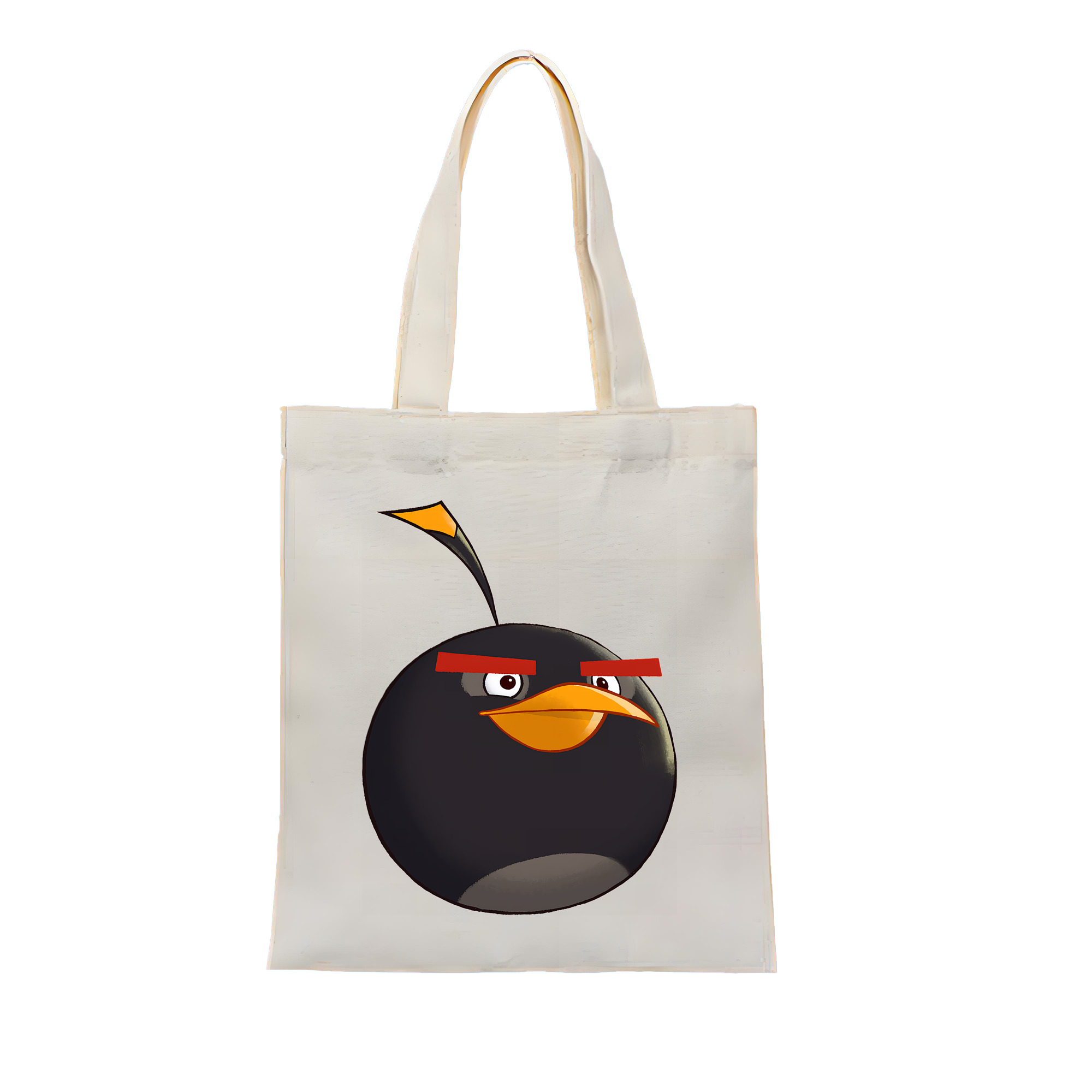 （画像用） Angry Birds アングリーバード 縦型キャンバス生地手提げバッグ　トートバッグ