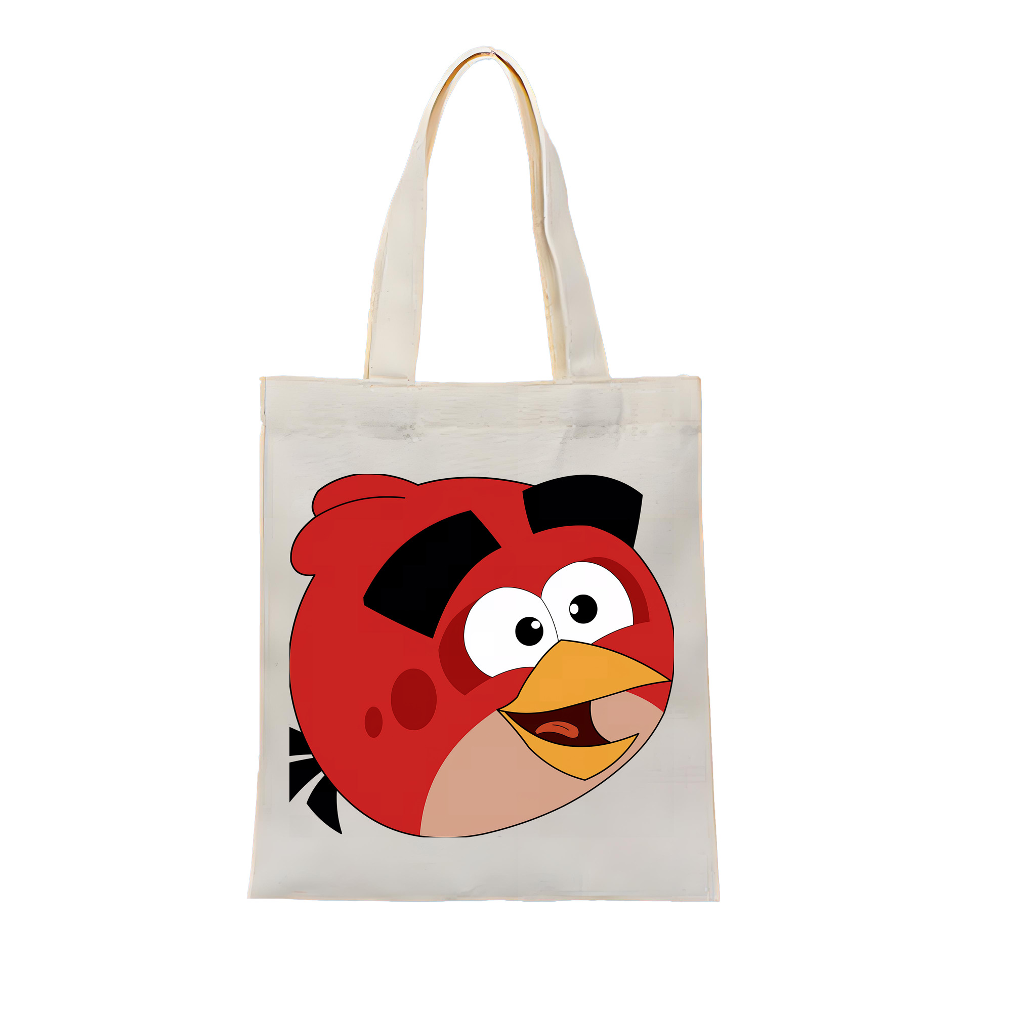 （画像用） Angry Birds アングリーバード 縦型キャンバス生地手提げバッグ　トートバッグ