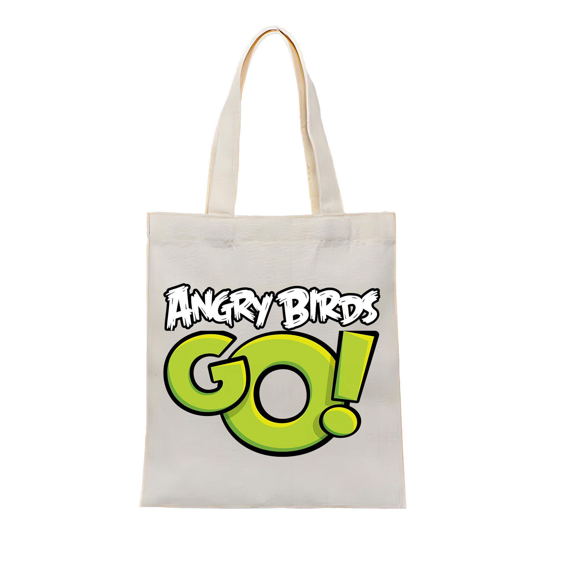 （画像用） Angry Birds アングリーバード 縦型キャンバス生地手提げバッグ　トートバッグ