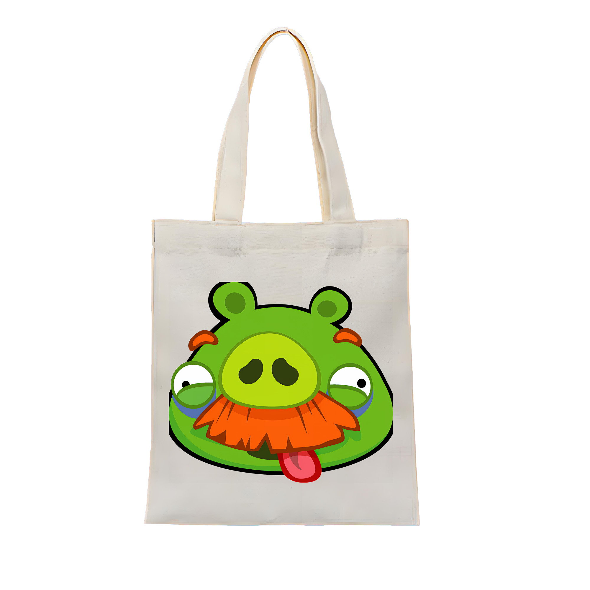 （画像用） Angry Birds アングリーバード 縦型キャンバス生地手提げバッグ　トートバッグ