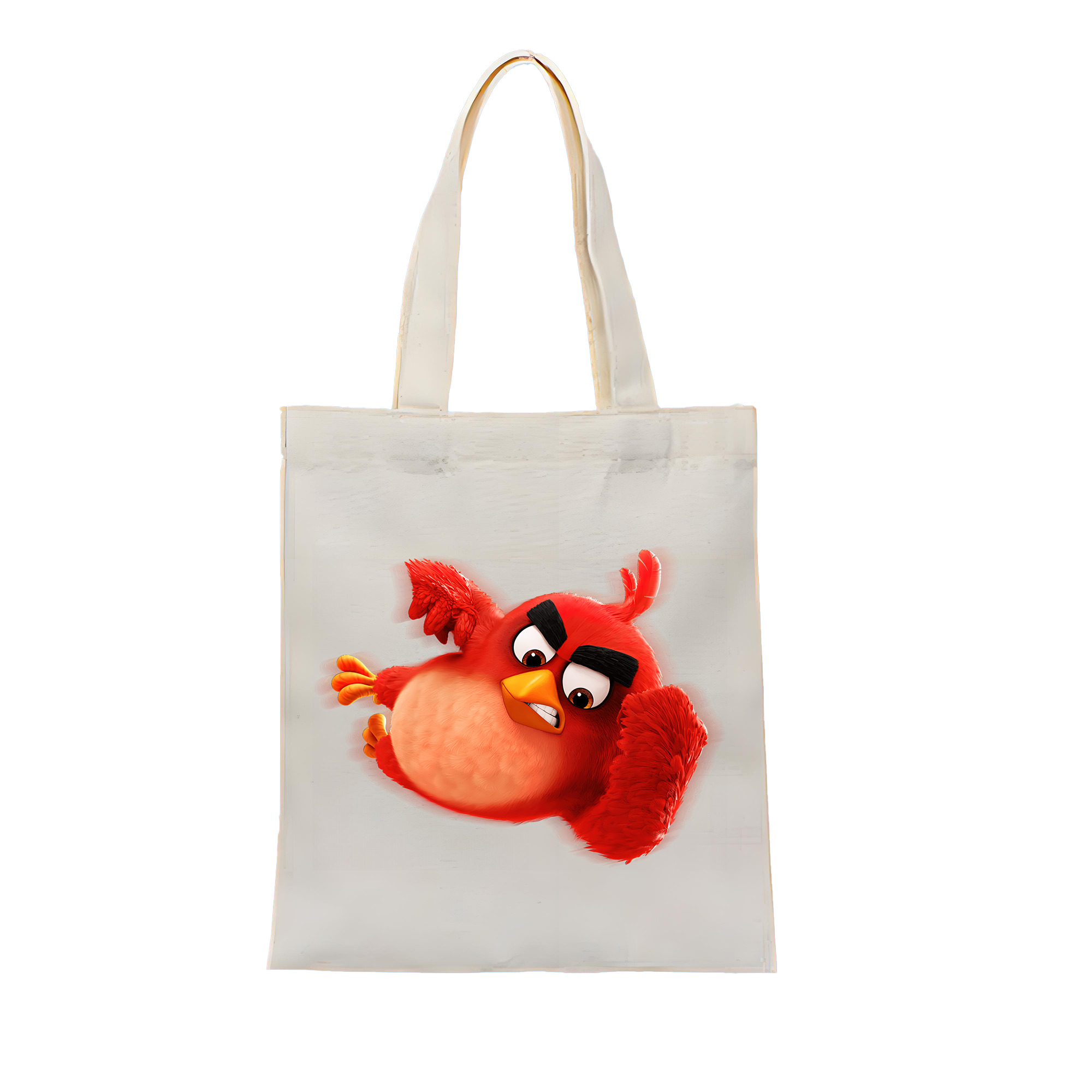 （画像用） Angry Birds アングリーバード 縦型キャンバス生地手提げバッグ　トートバッグ