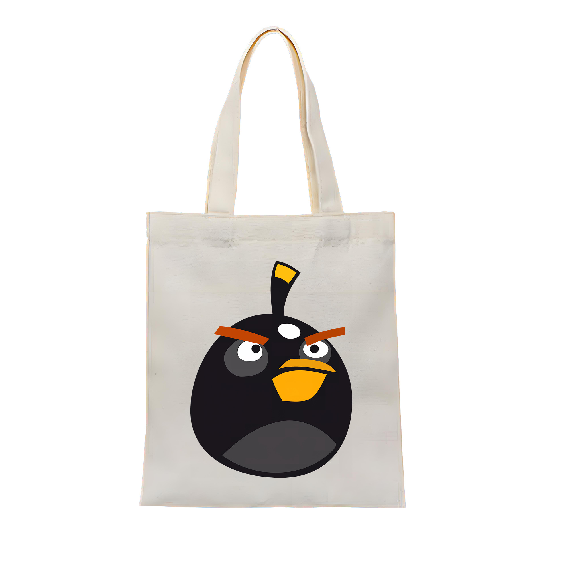 （画像用） Angry Birds アングリーバード 縦型キャンバス生地手提げバッグ　トートバッグ