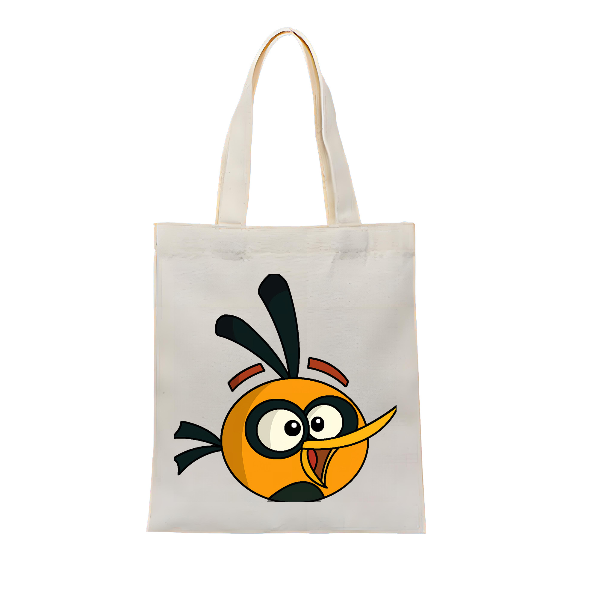 （画像用） Angry Birds アングリーバード 縦型キャンバス生地手提げバッグ　トートバッグ