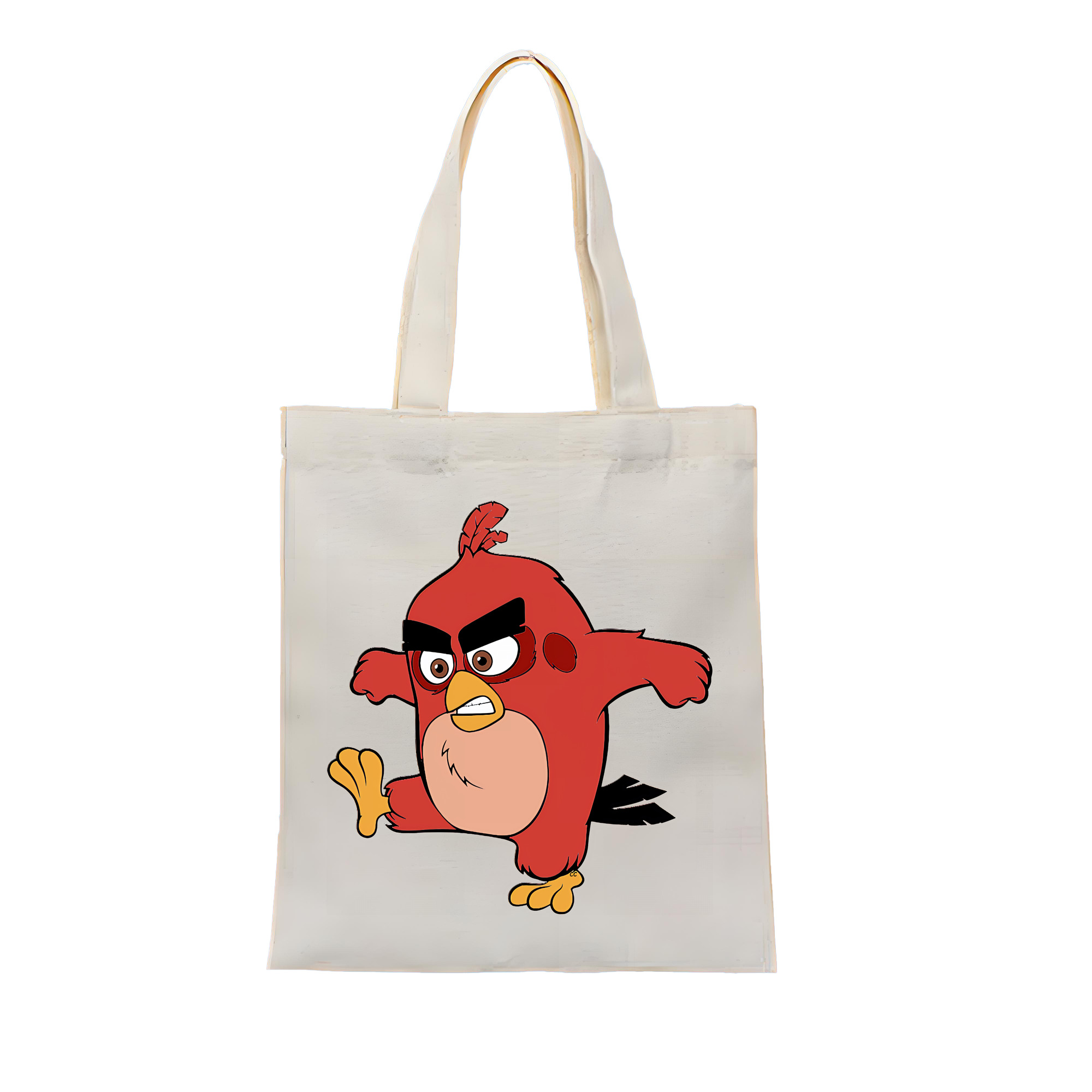 （画像用） Angry Birds アングリーバード 縦型キャンバス生地手提げバッグ　トートバッグ