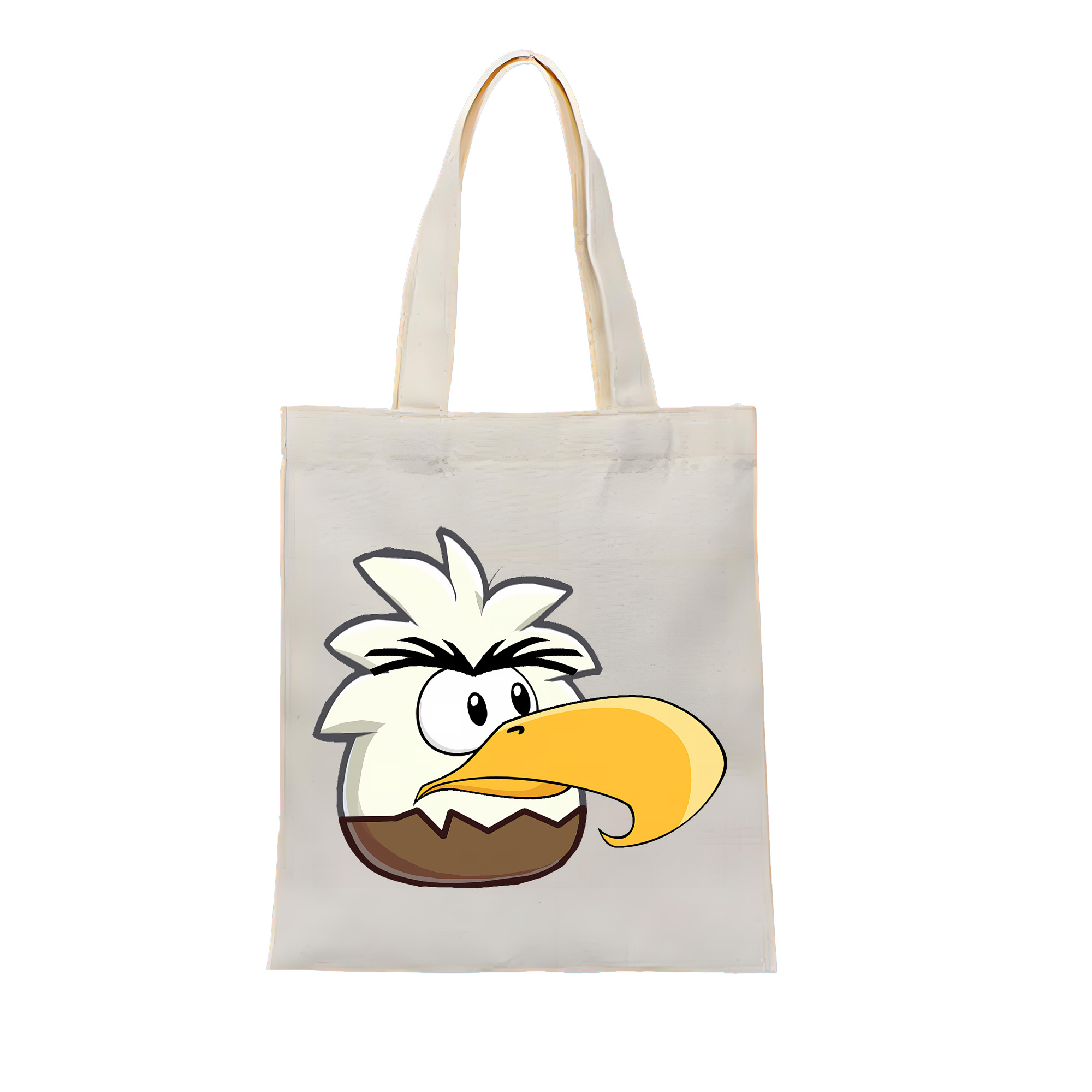 （画像用） Angry Birds アングリーバード 縦型キャンバス生地手提げバッグ　トートバッグ