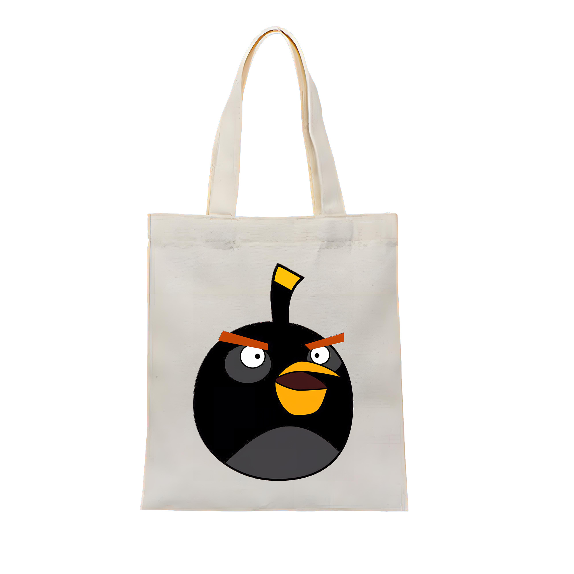 （画像用） Angry Birds アングリーバード 縦型キャンバス生地手提げバッグ　トートバッグ