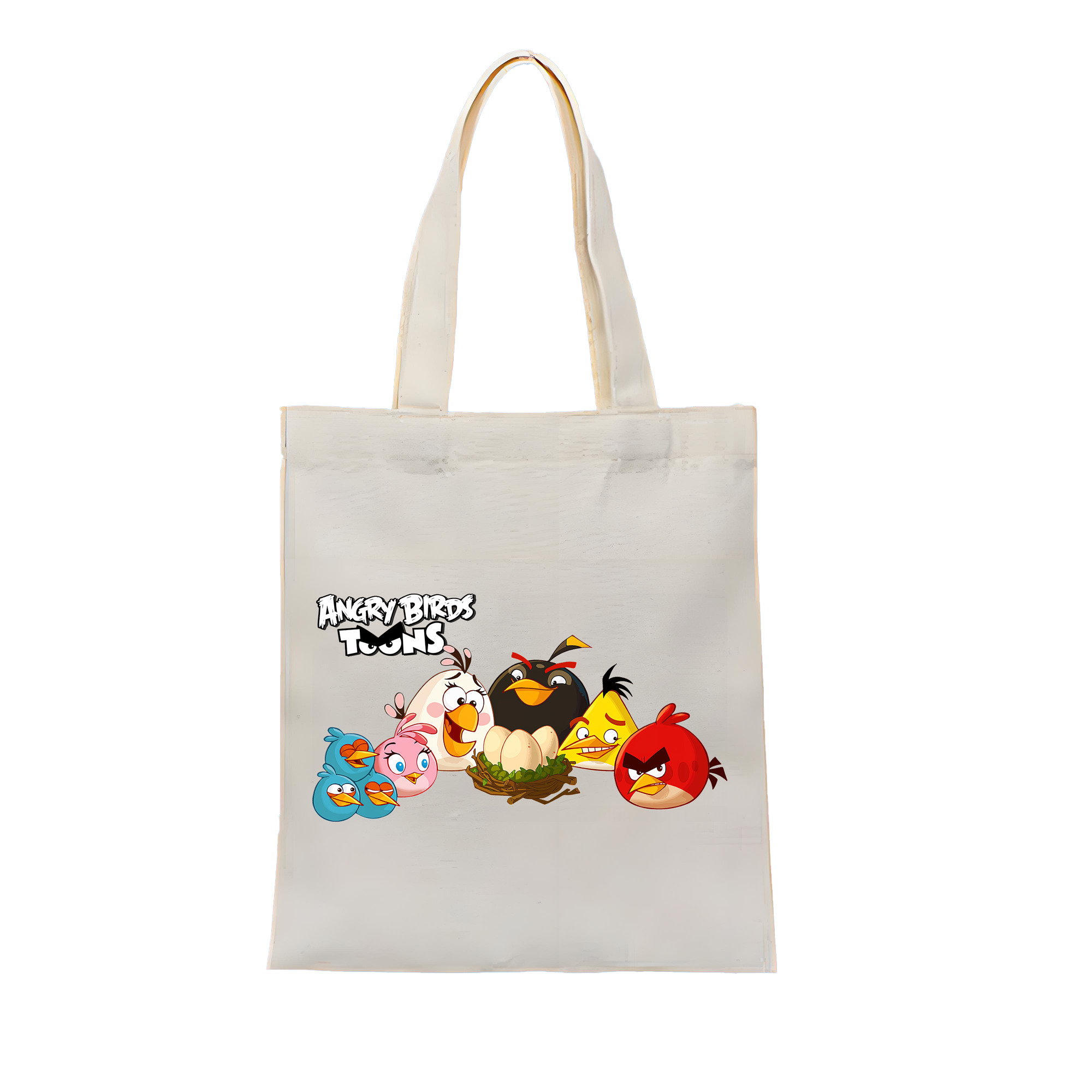 Angry Birds アングリーバード 縦型キャンバス生地手提げバッグ　トートバッグ