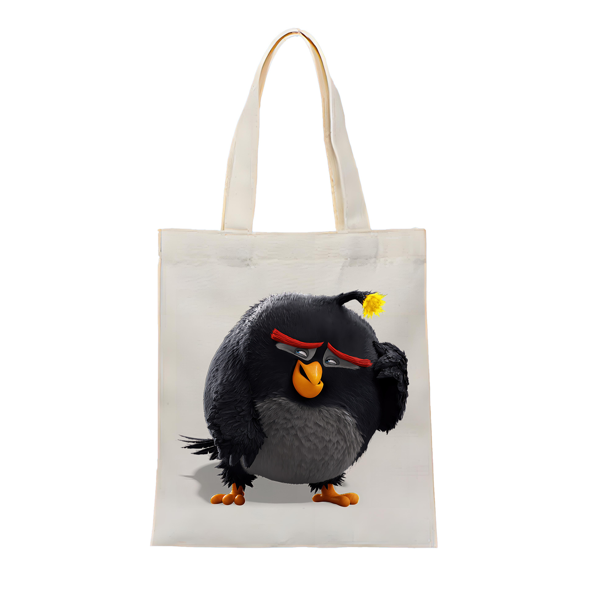 （画像用） Angry Birds アングリーバード 縦型キャンバス生地手提げバッグ　トートバッグ