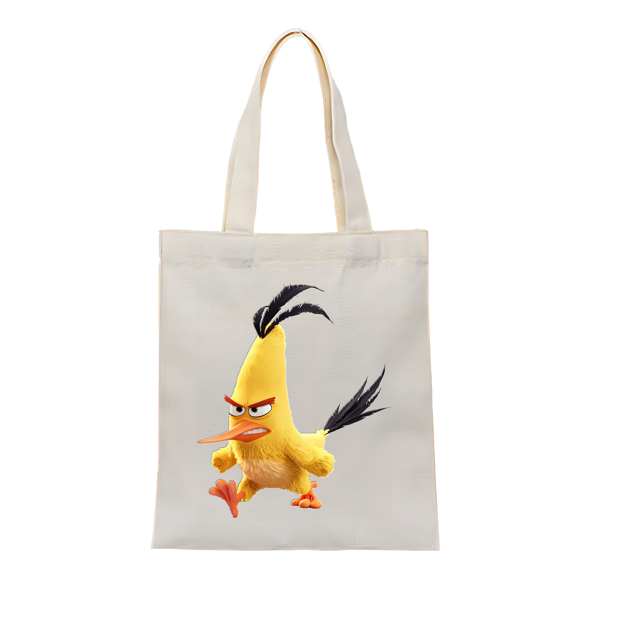 （画像用） Angry Birds アングリーバード 縦型キャンバス生地手提げバッグ　トートバッグ