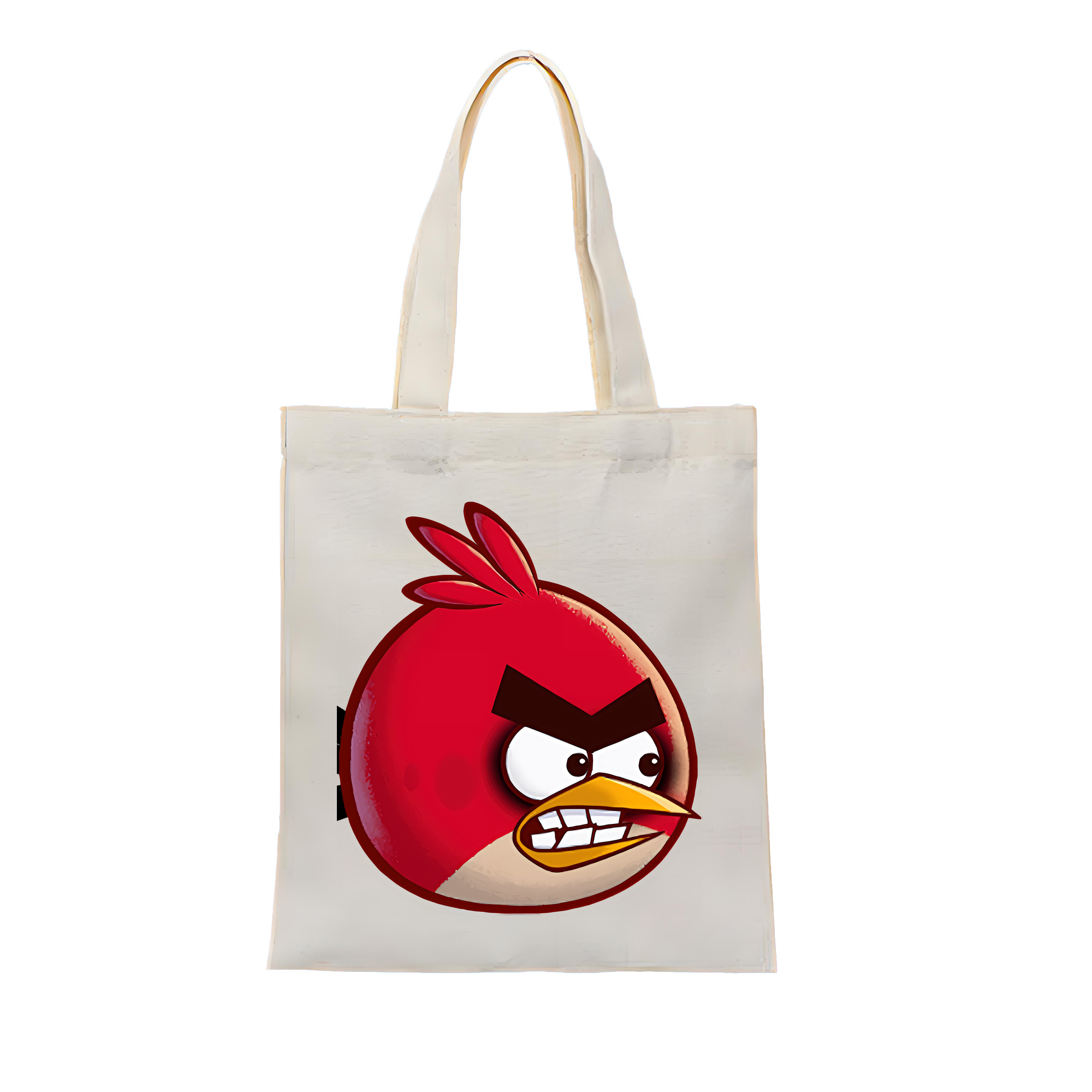 （画像用） Angry Birds アングリーバード 縦型キャンバス生地手提げバッグ　トートバッグ