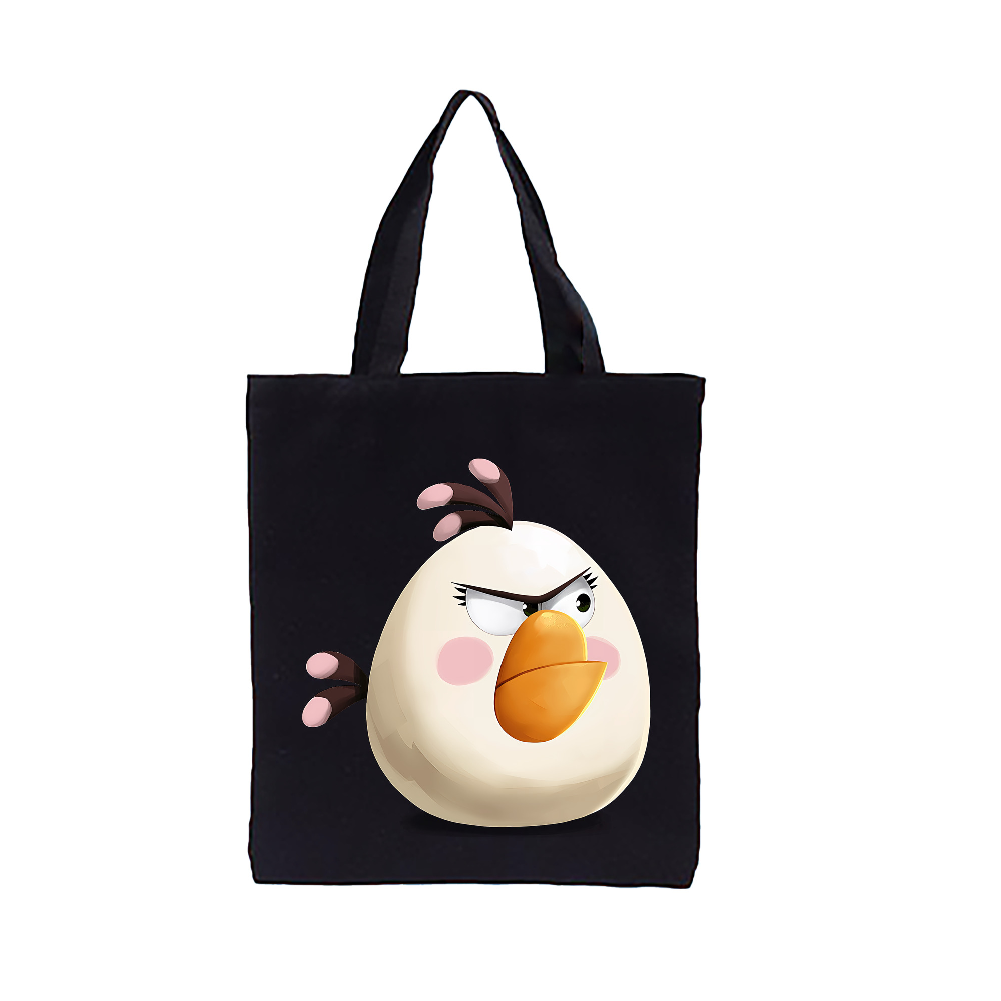 （画像用） Angry Birds アングリーバード 縦型キャンバス生地手提げバッグ　トートバッグ