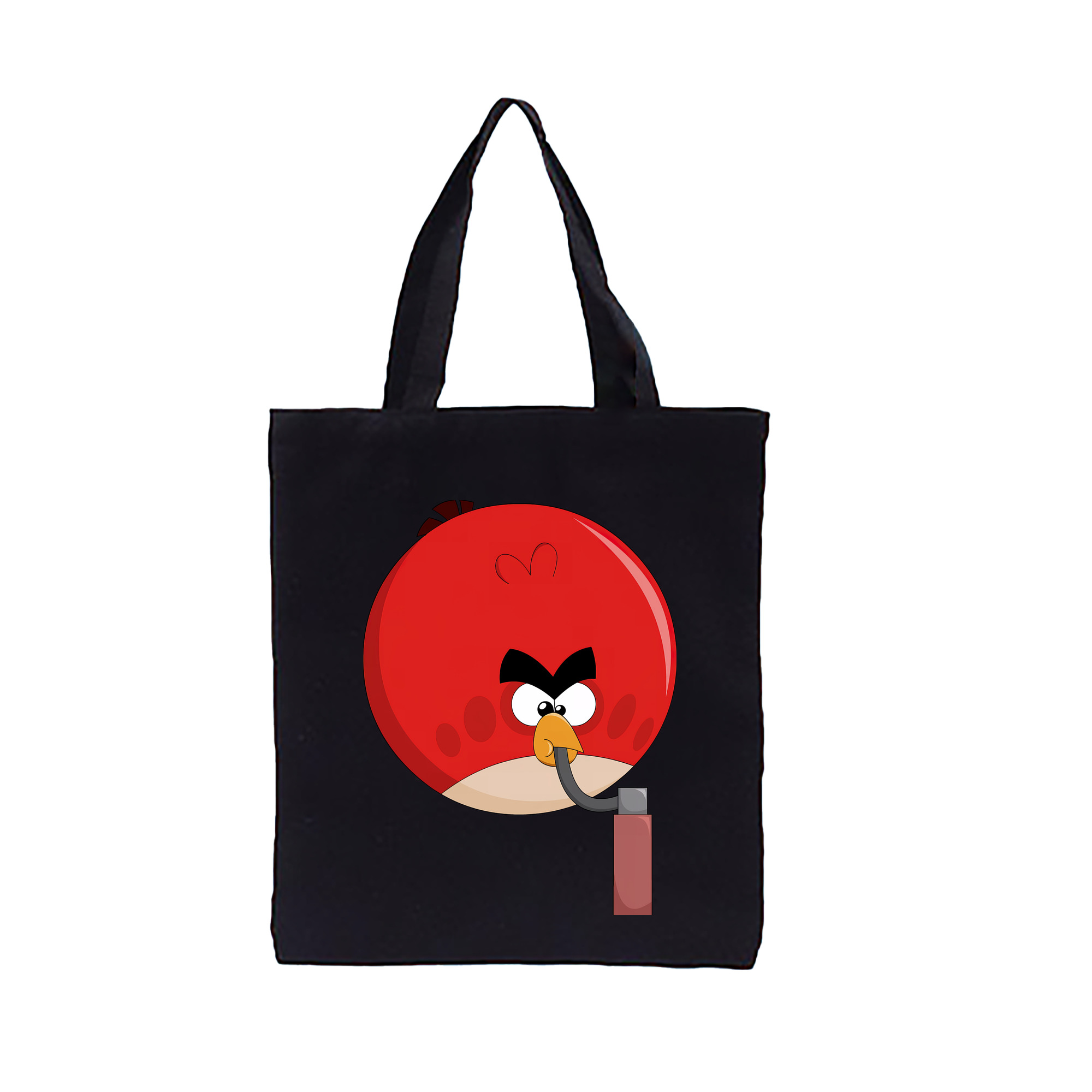 （画像用） Angry Birds アングリーバード 縦型キャンバス生地手提げバッグ　トートバッグ