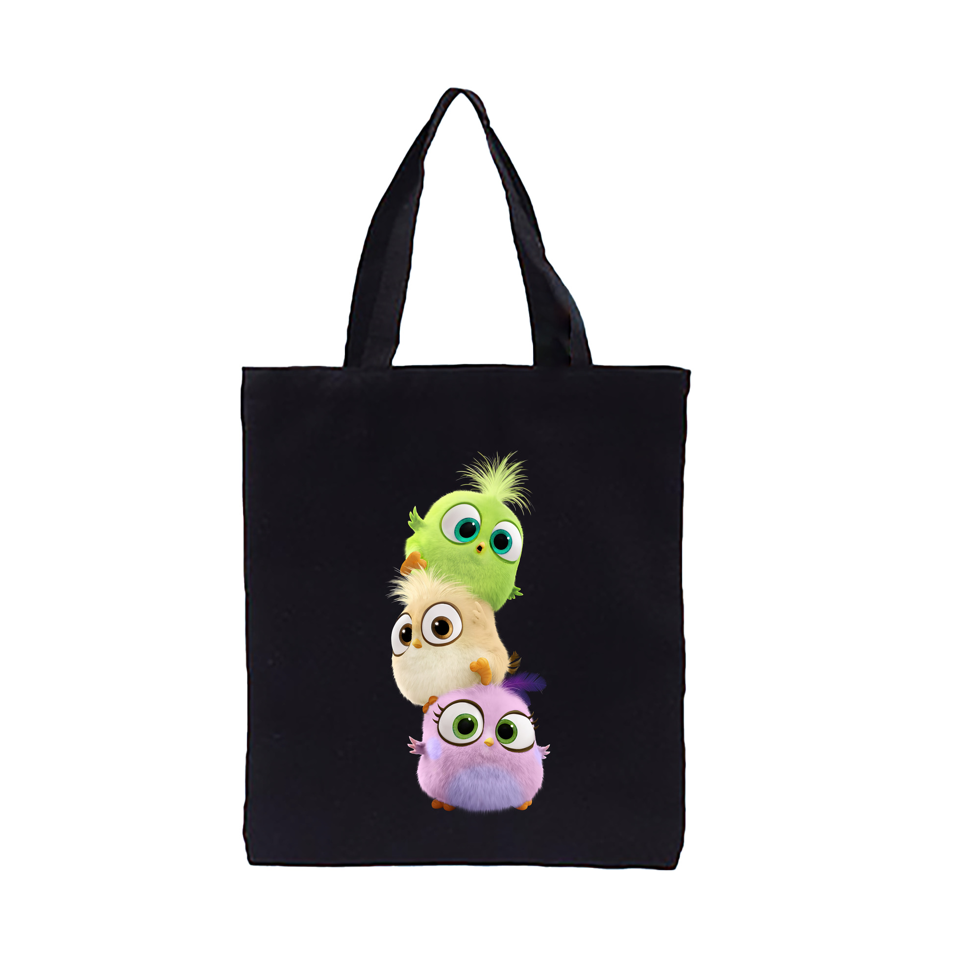 （画像用） Angry Birds アングリーバード 縦型キャンバス生地手提げバッグ　トートバッグ