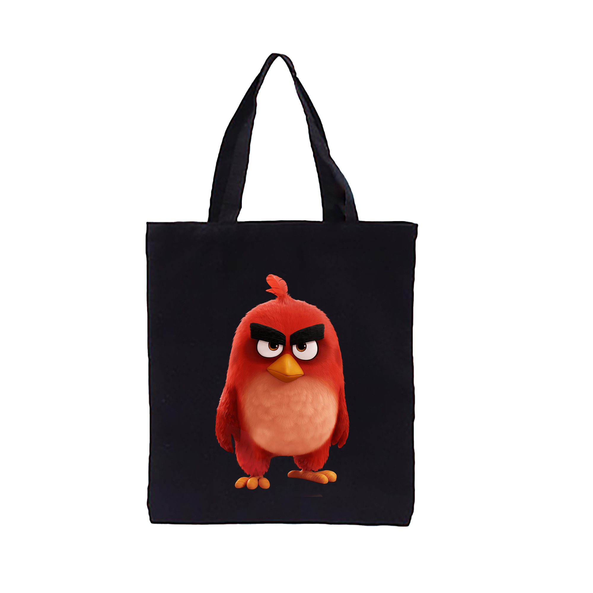 （画像用） Angry Birds アングリーバード 縦型キャンバス生地手提げバッグ　トートバッグ