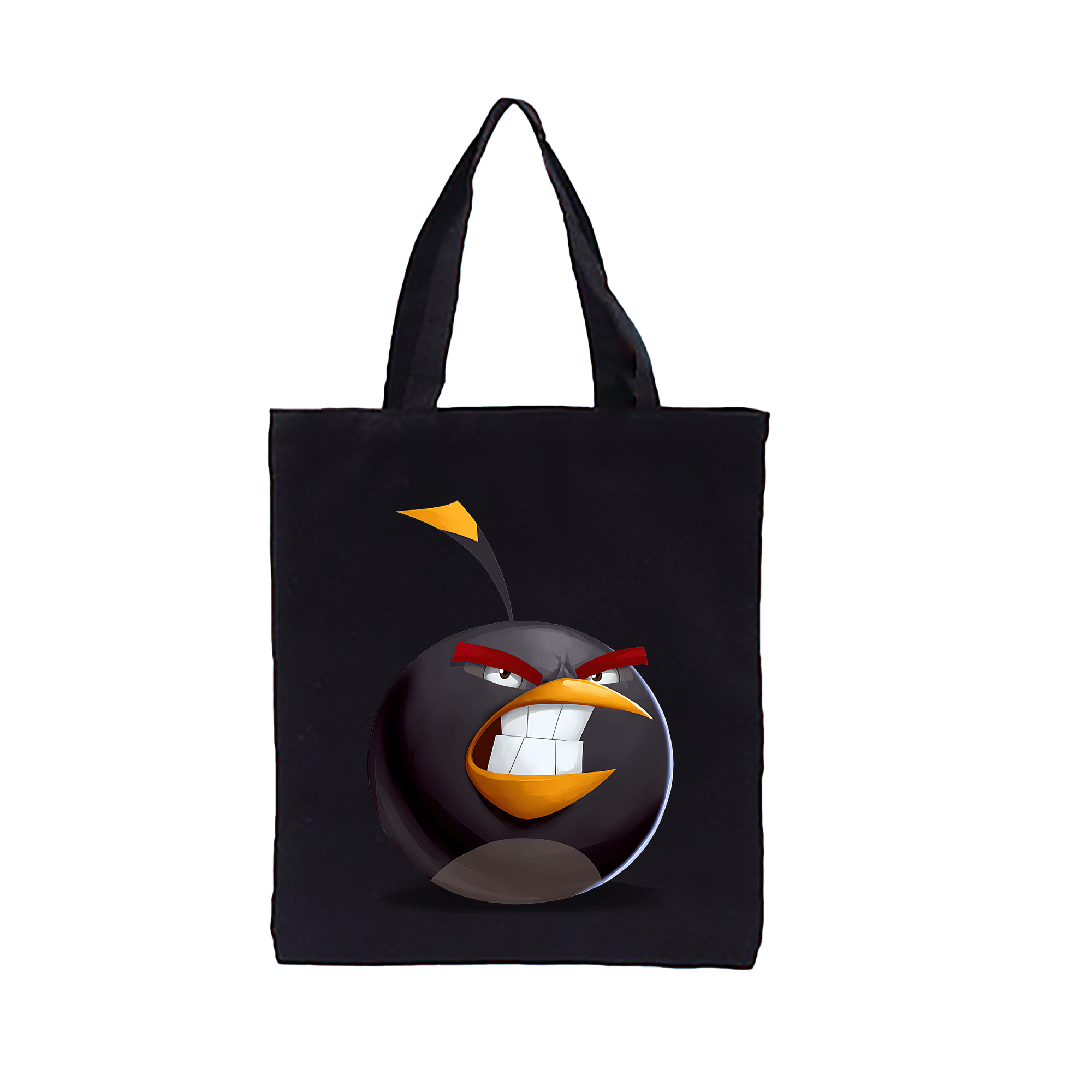 （画像用） Angry Birds アングリーバード 縦型キャンバス生地手提げバッグ　トートバッグ