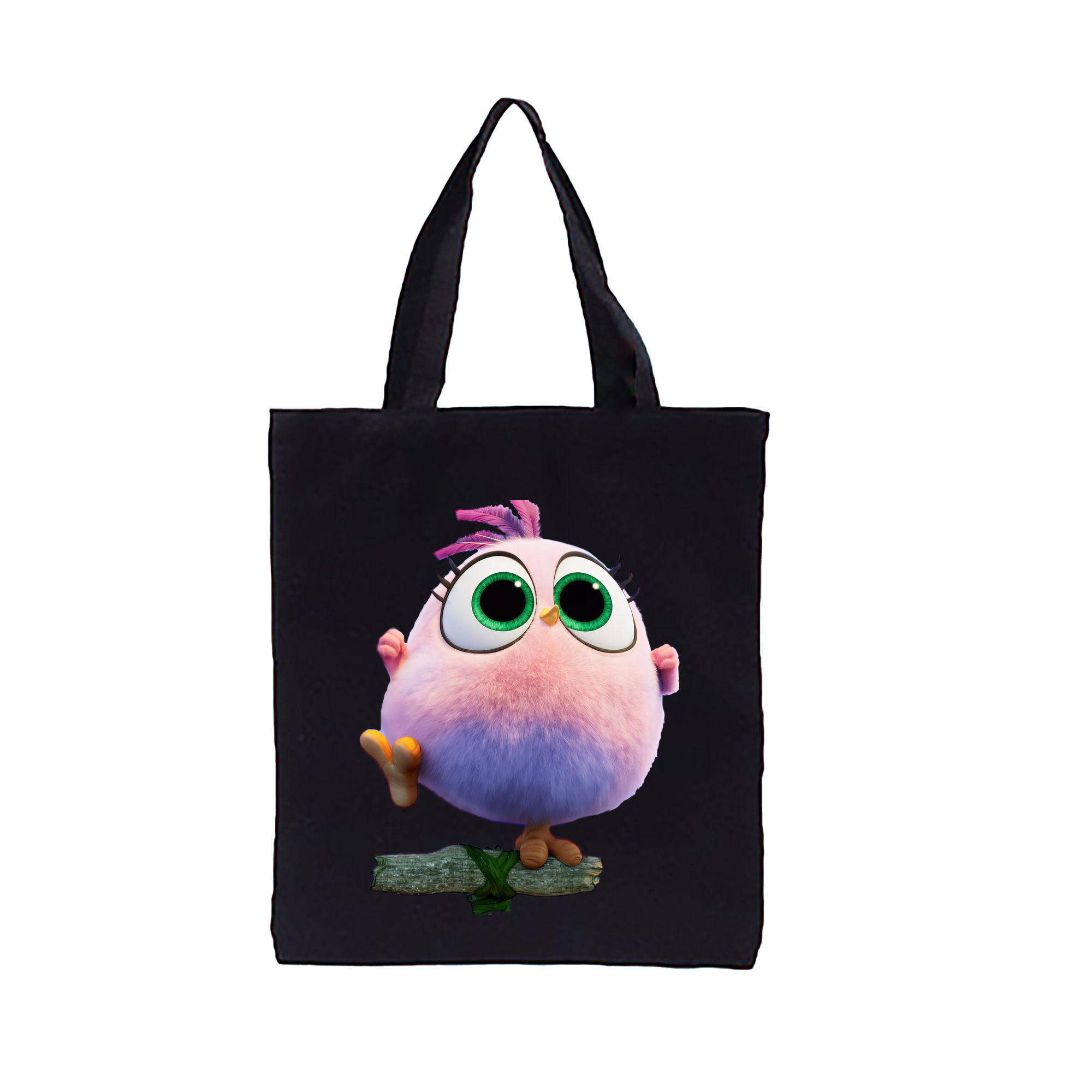 （画像用） Angry Birds アングリーバード 縦型キャンバス生地手提げバッグ　トートバッグ