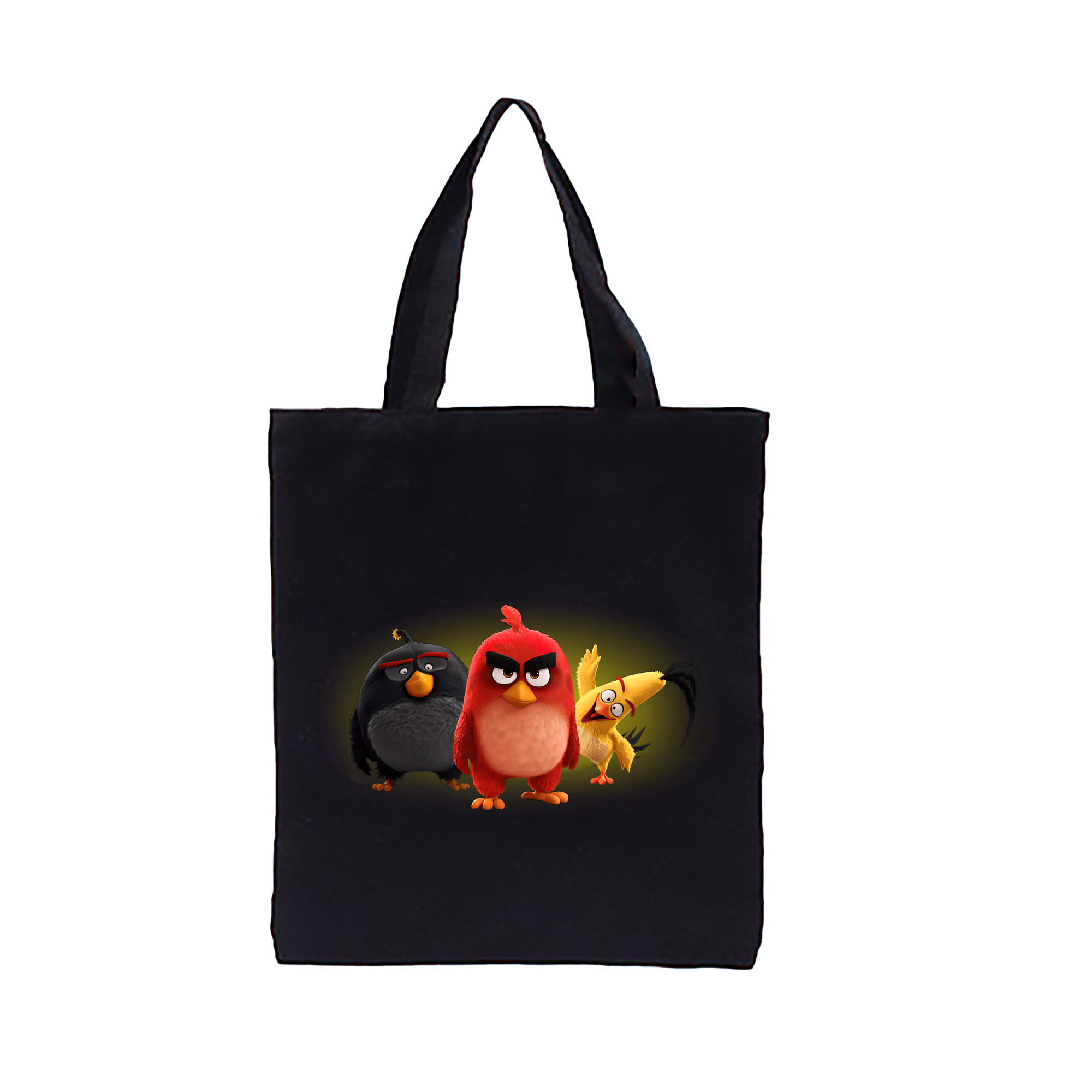 （画像用） Angry Birds アングリーバード 縦型キャンバス生地手提げバッグ　トートバッグ