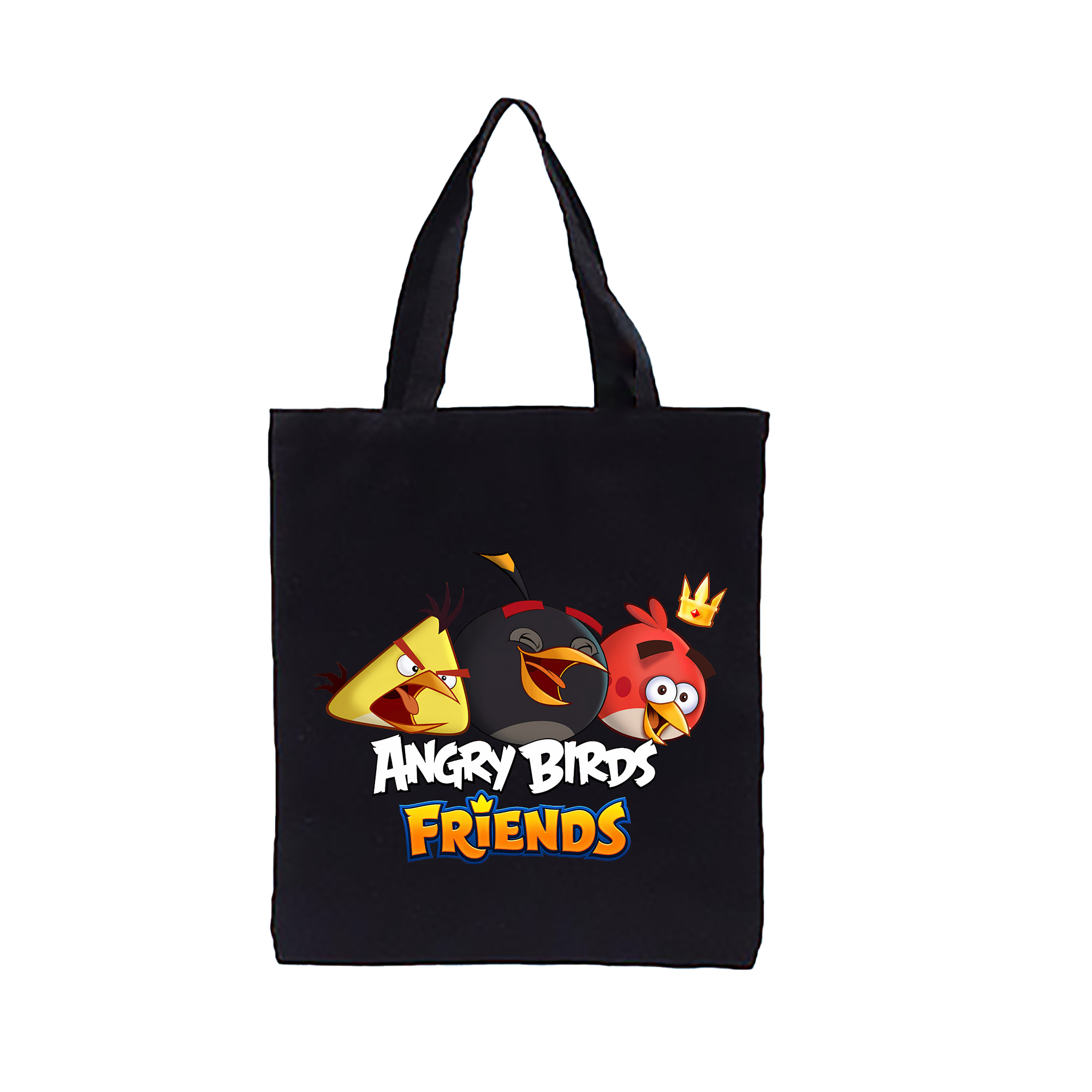 （画像用） Angry Birds アングリーバード 縦型キャンバス生地手提げバッグ　トートバッグ