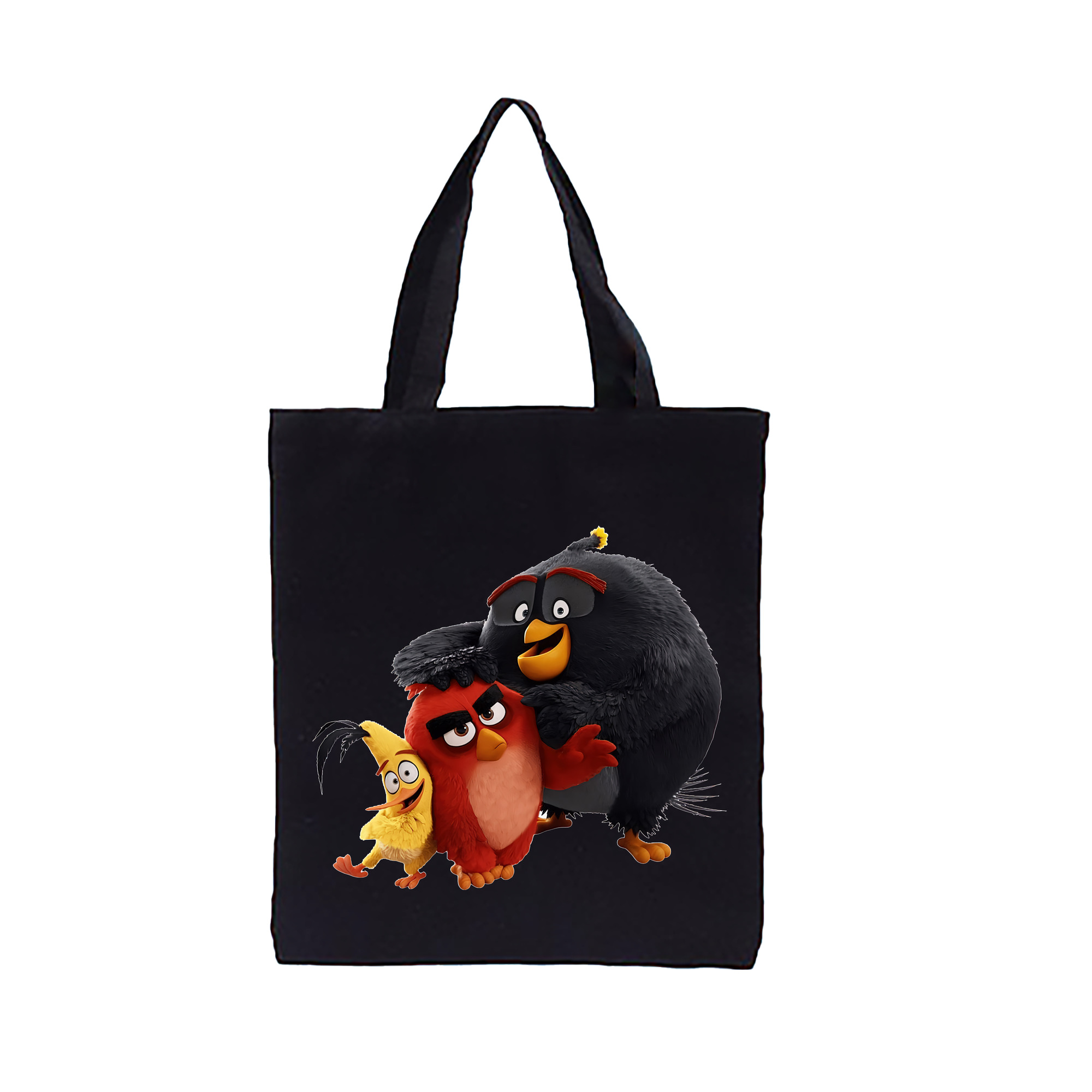 （画像用） Angry Birds アングリーバード 縦型キャンバス生地手提げバッグ　トートバッグ