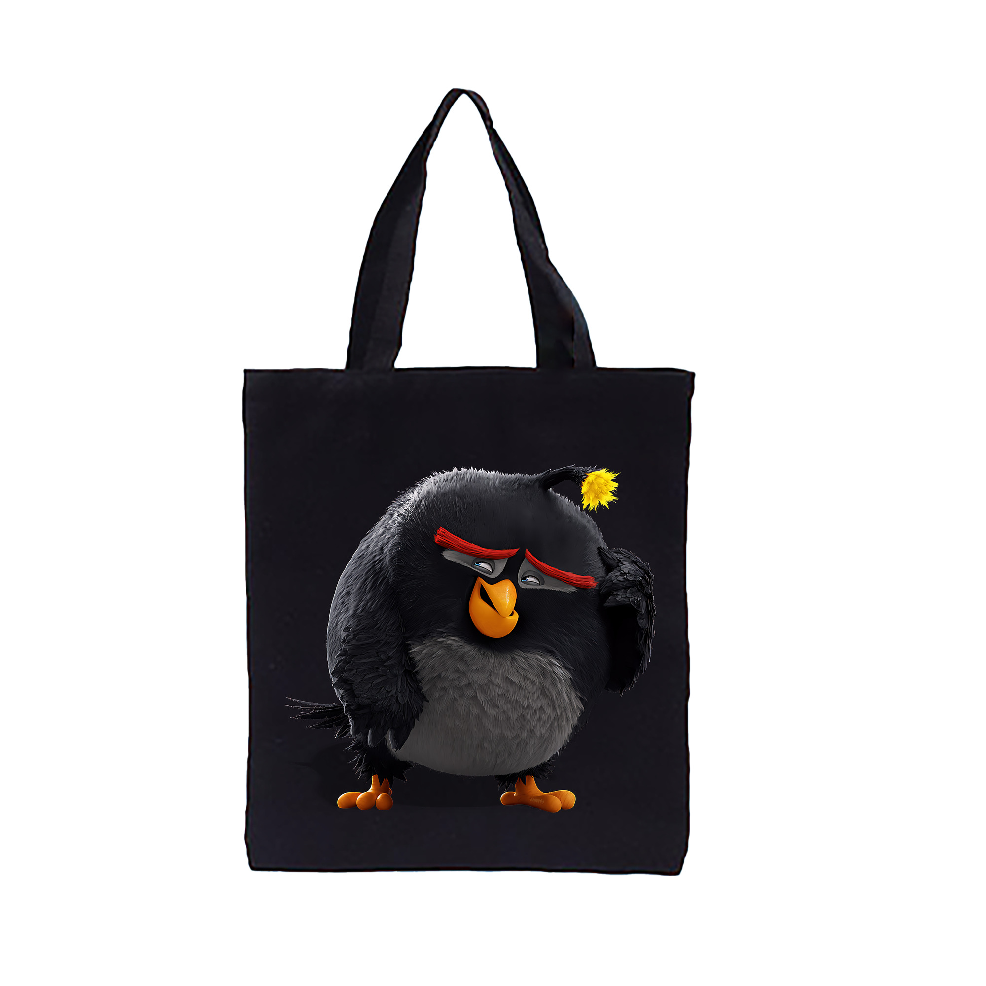 （画像用） Angry Birds アングリーバード 縦型キャンバス生地手提げバッグ　トートバッグ