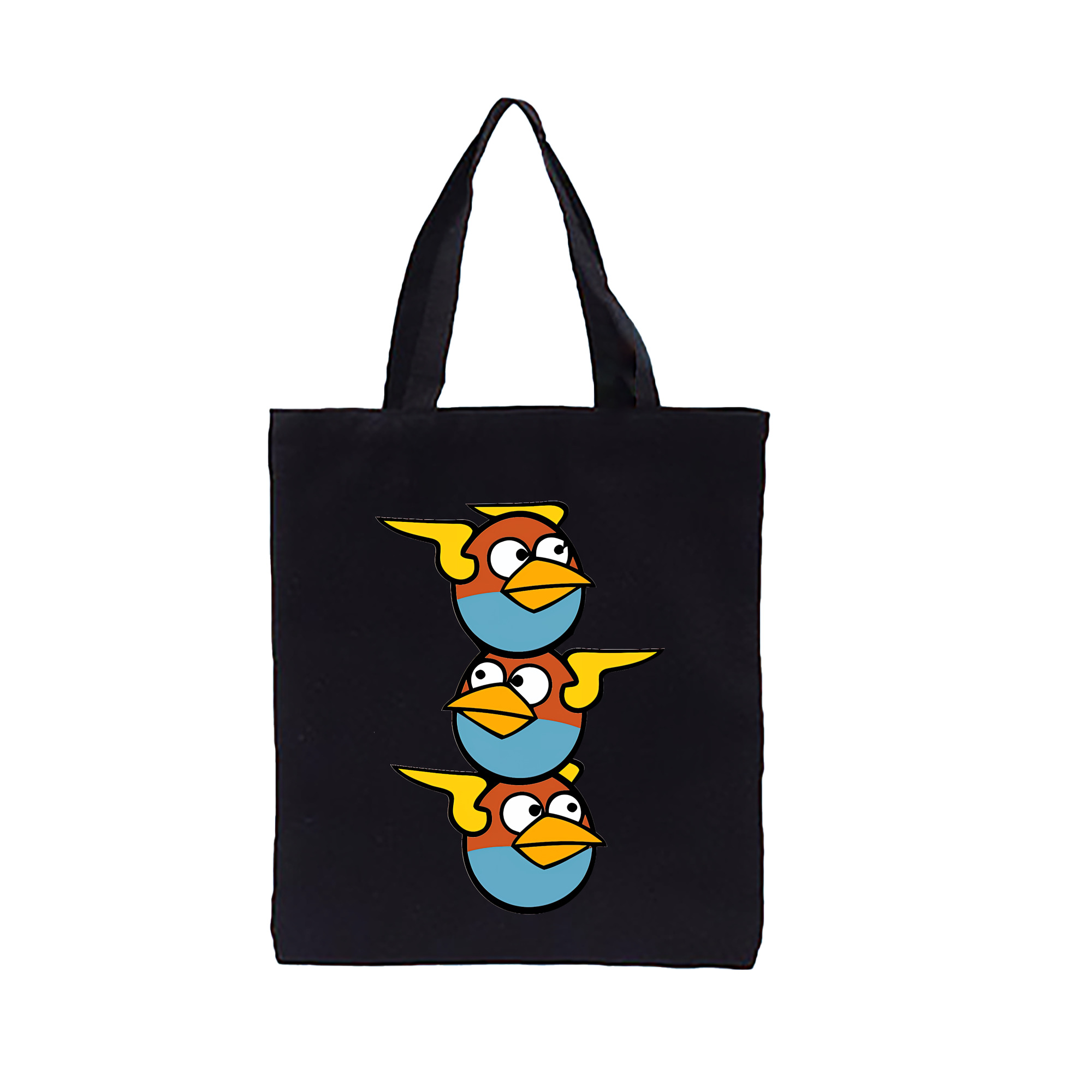 （画像用） Angry Birds アングリーバード 縦型キャンバス生地手提げバッグ　トートバッグ