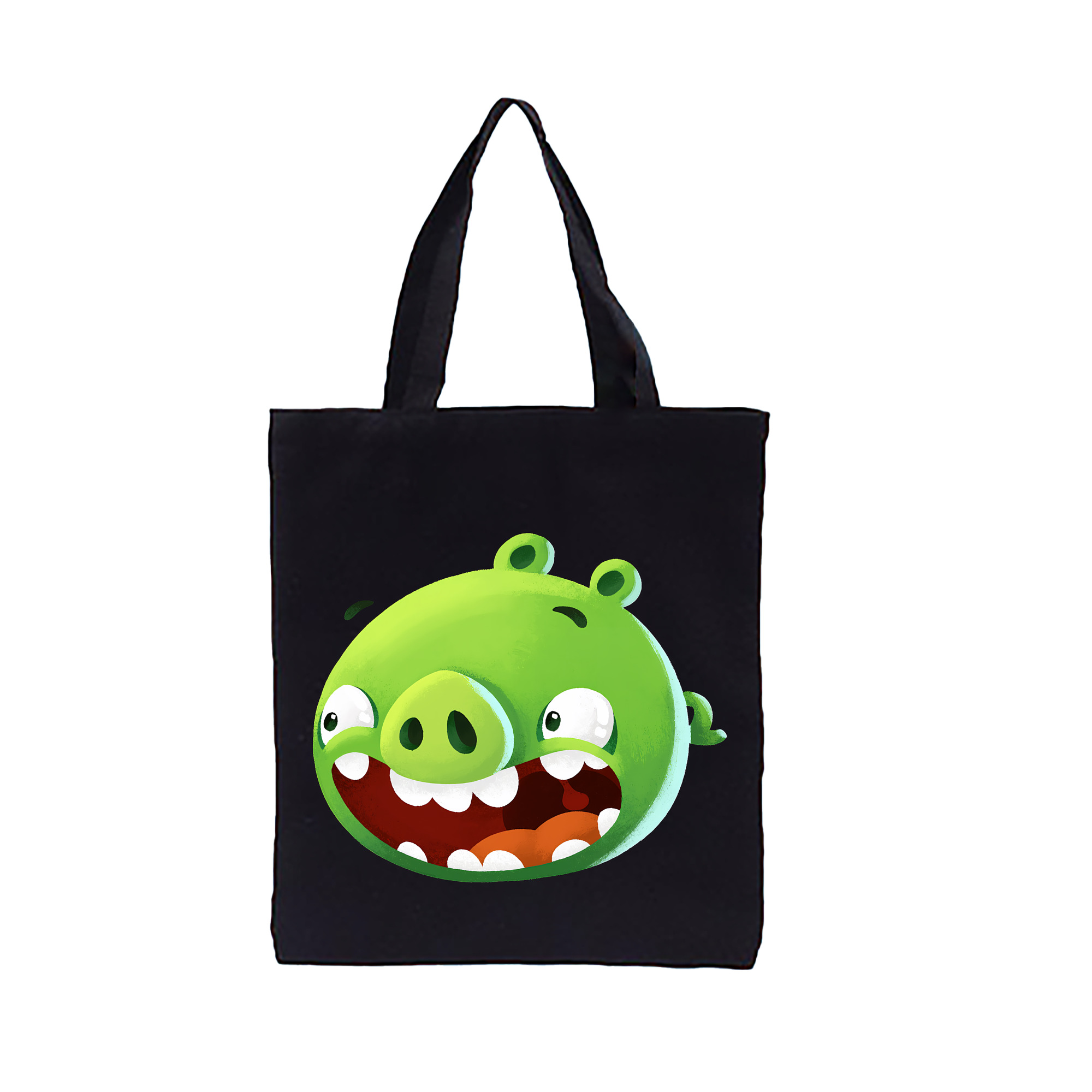 （画像用） Angry Birds アングリーバード 縦型キャンバス生地手提げバッグ　トートバッグ
