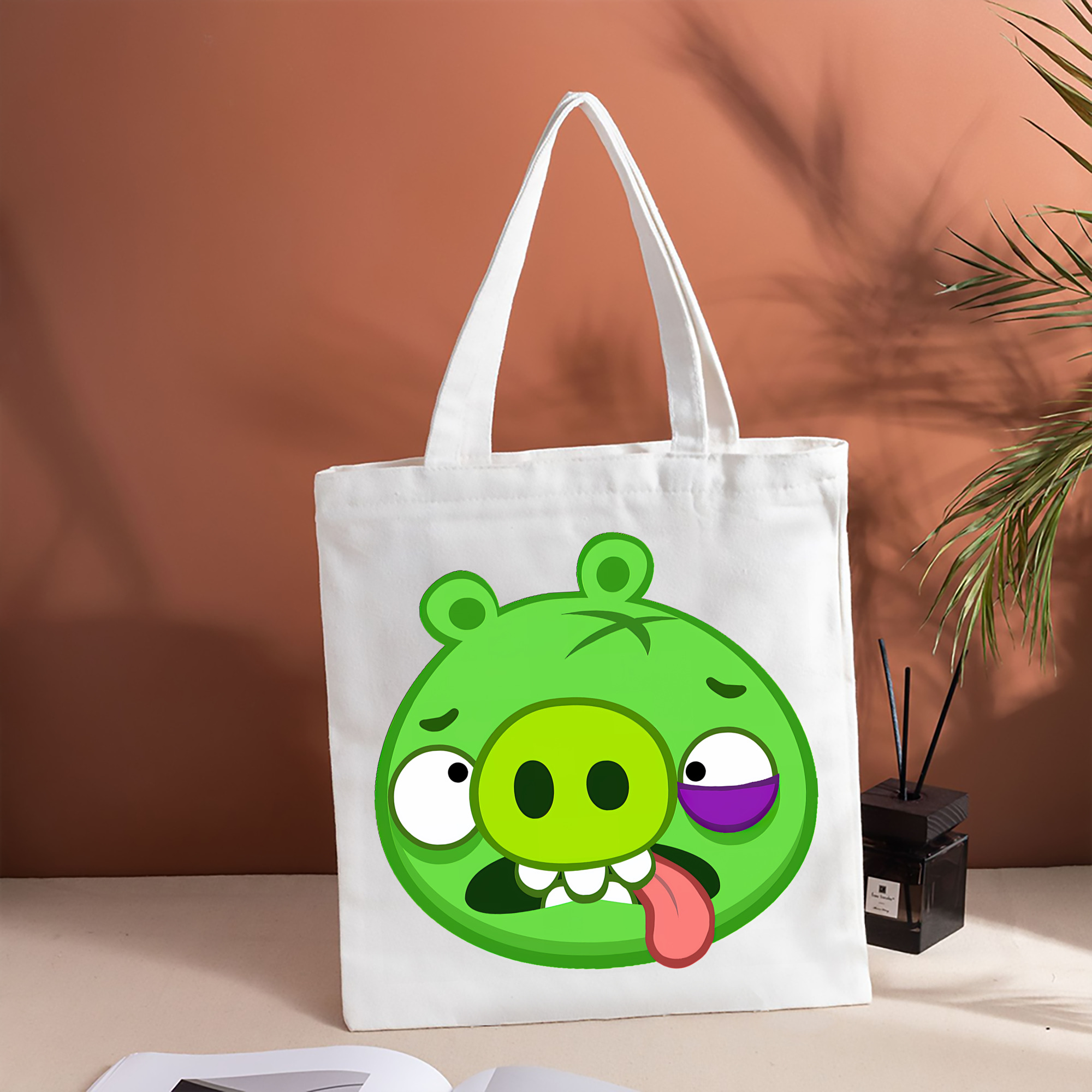 Angry Birds アングリーバード 縦型キャンバス生地手提げバッグ　トートバッグ