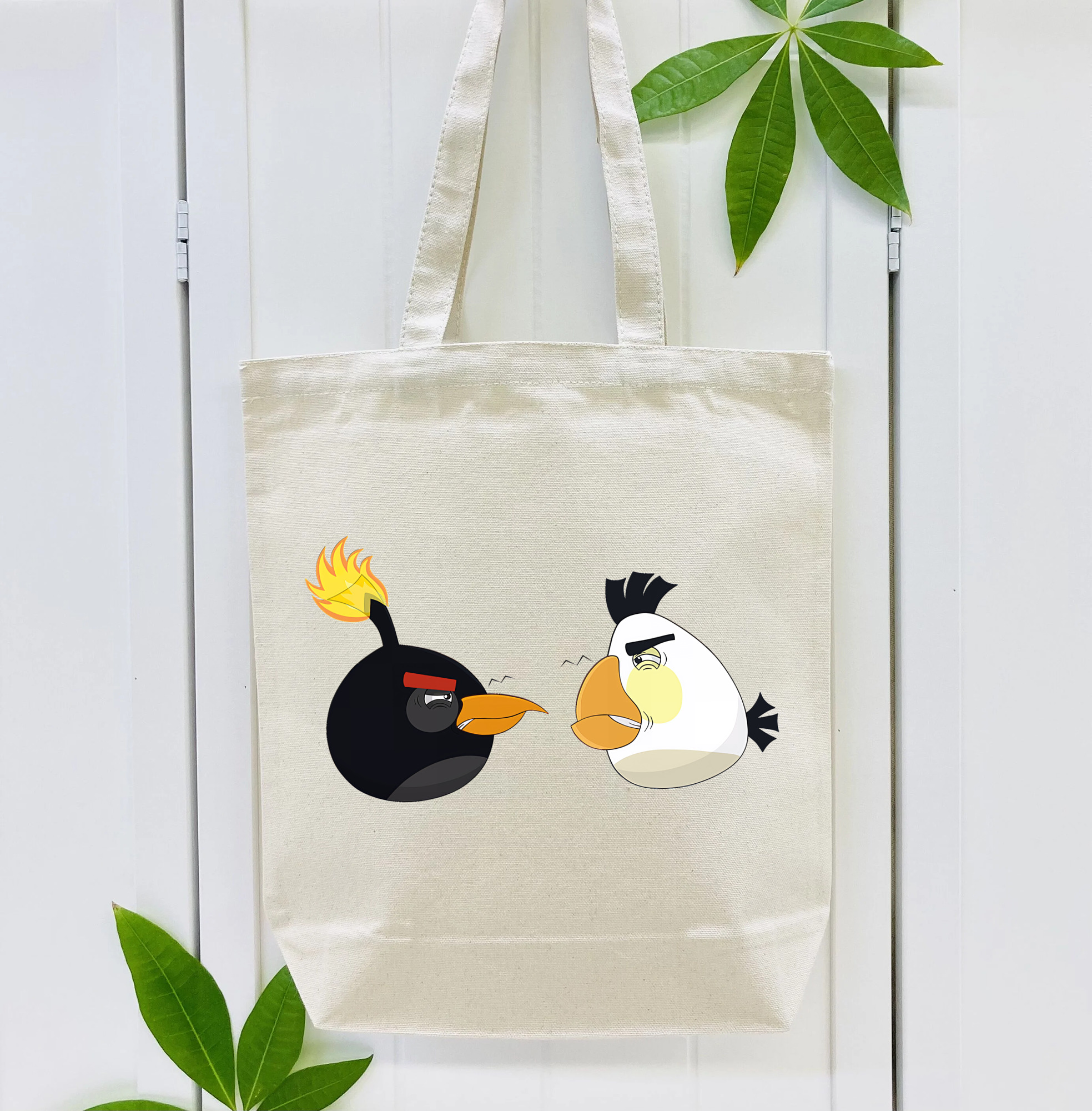 Angry Birds アングリーバード 縦型キャンバス生地手提げバッグ　トートバッグ