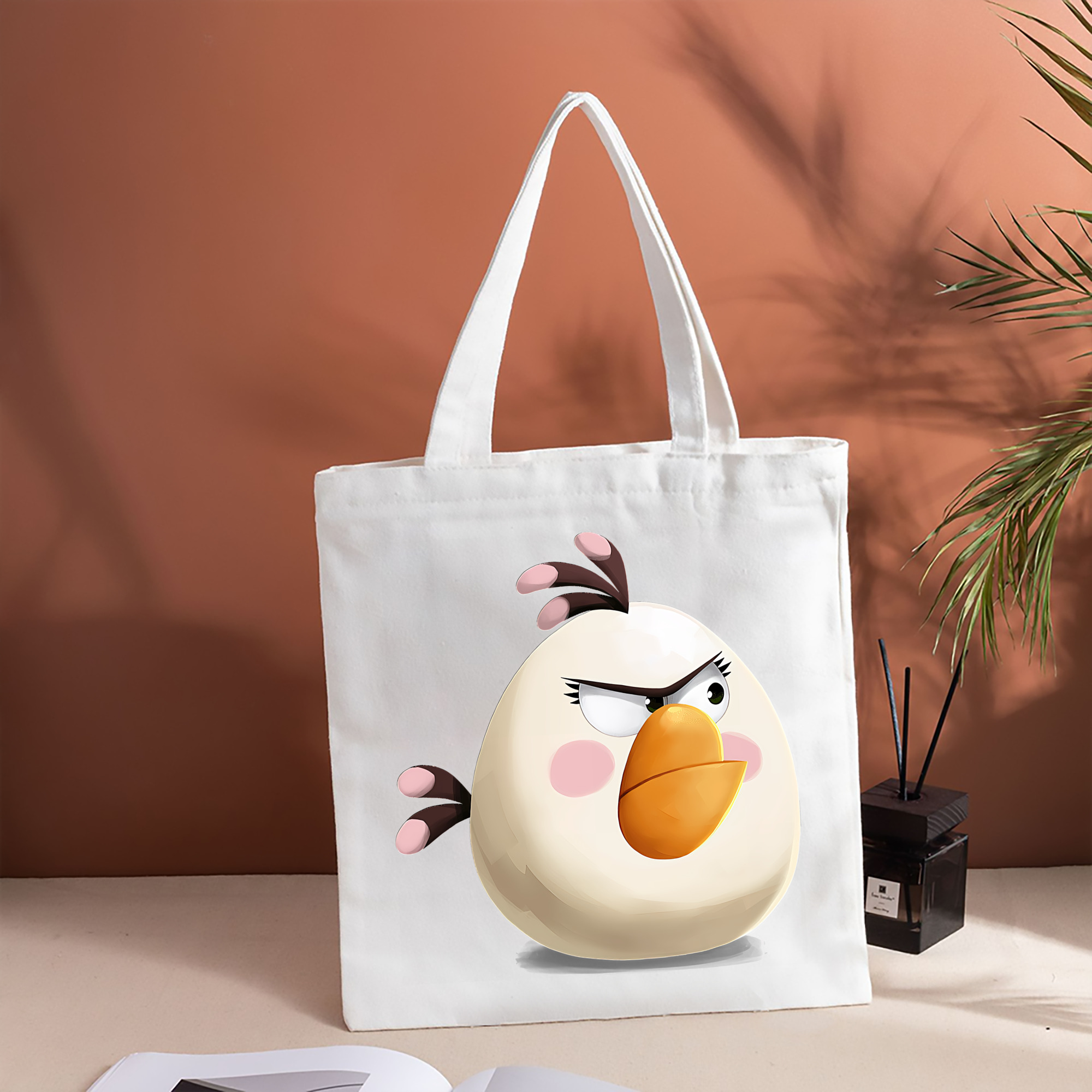 Angry Birds アングリーバード 縦型キャンバス生地手提げバッグ　トートバッグ