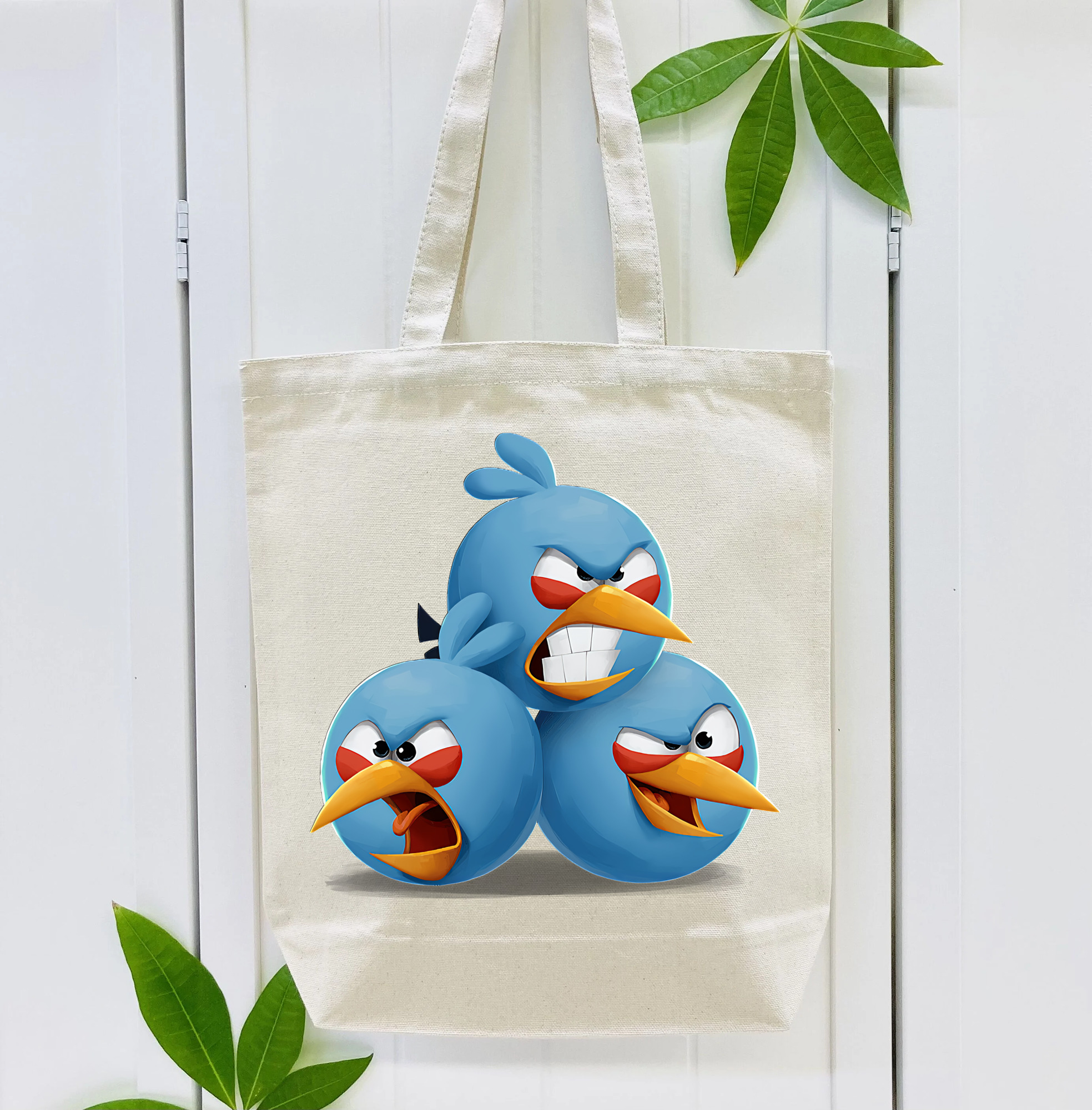 Angry Birds アングリーバード 縦型キャンバス生地手提げバッグ　トートバッグ