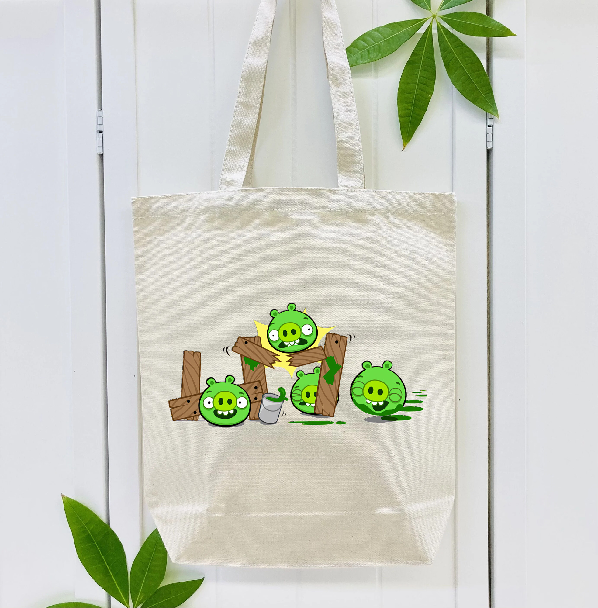 Angry Birds アングリーバード 縦型キャンバス生地手提げバッグ　トートバッグ