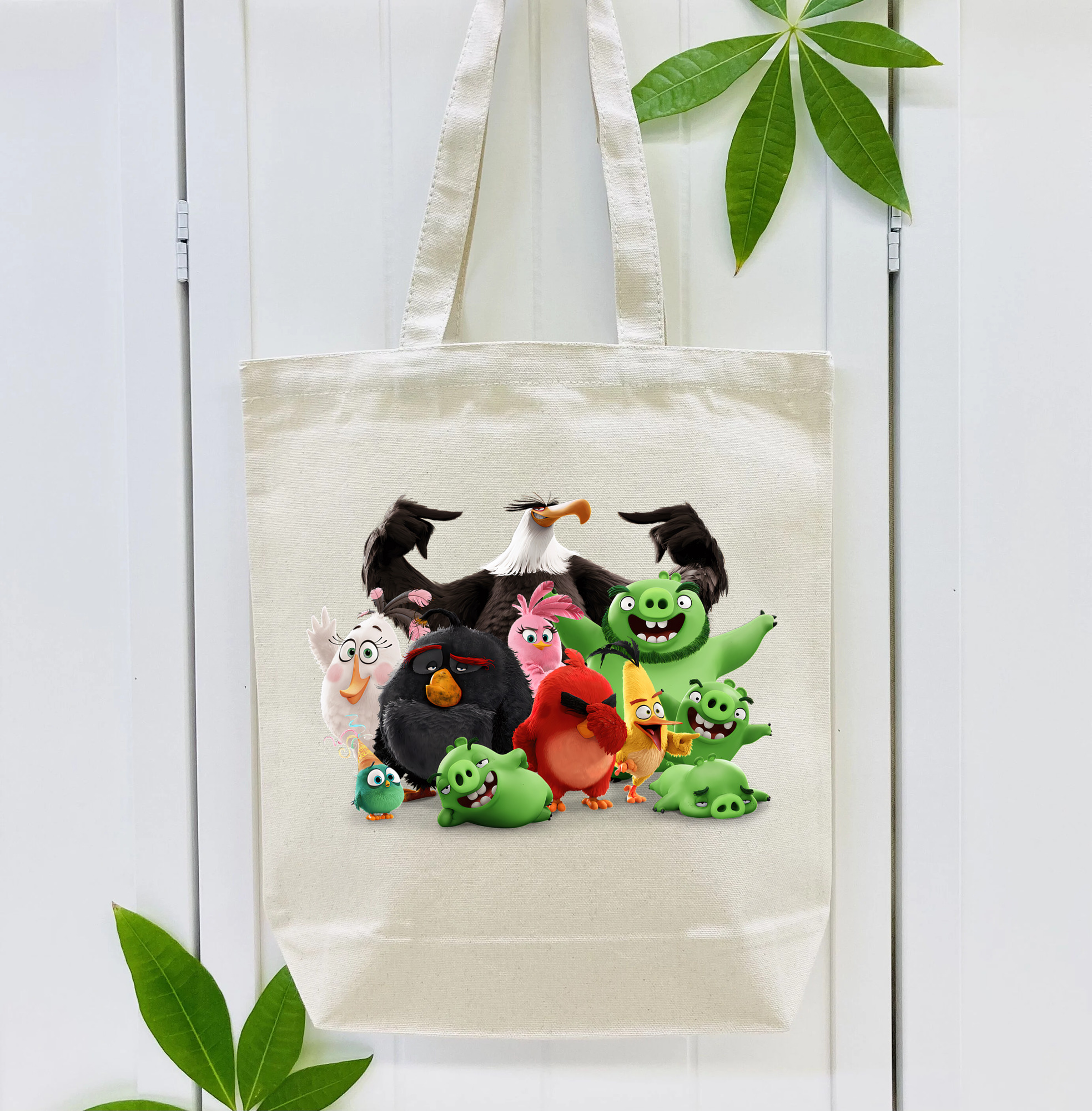 Angry Birds アングリーバード 縦型キャンバス生地手提げバッグ　トートバッグ