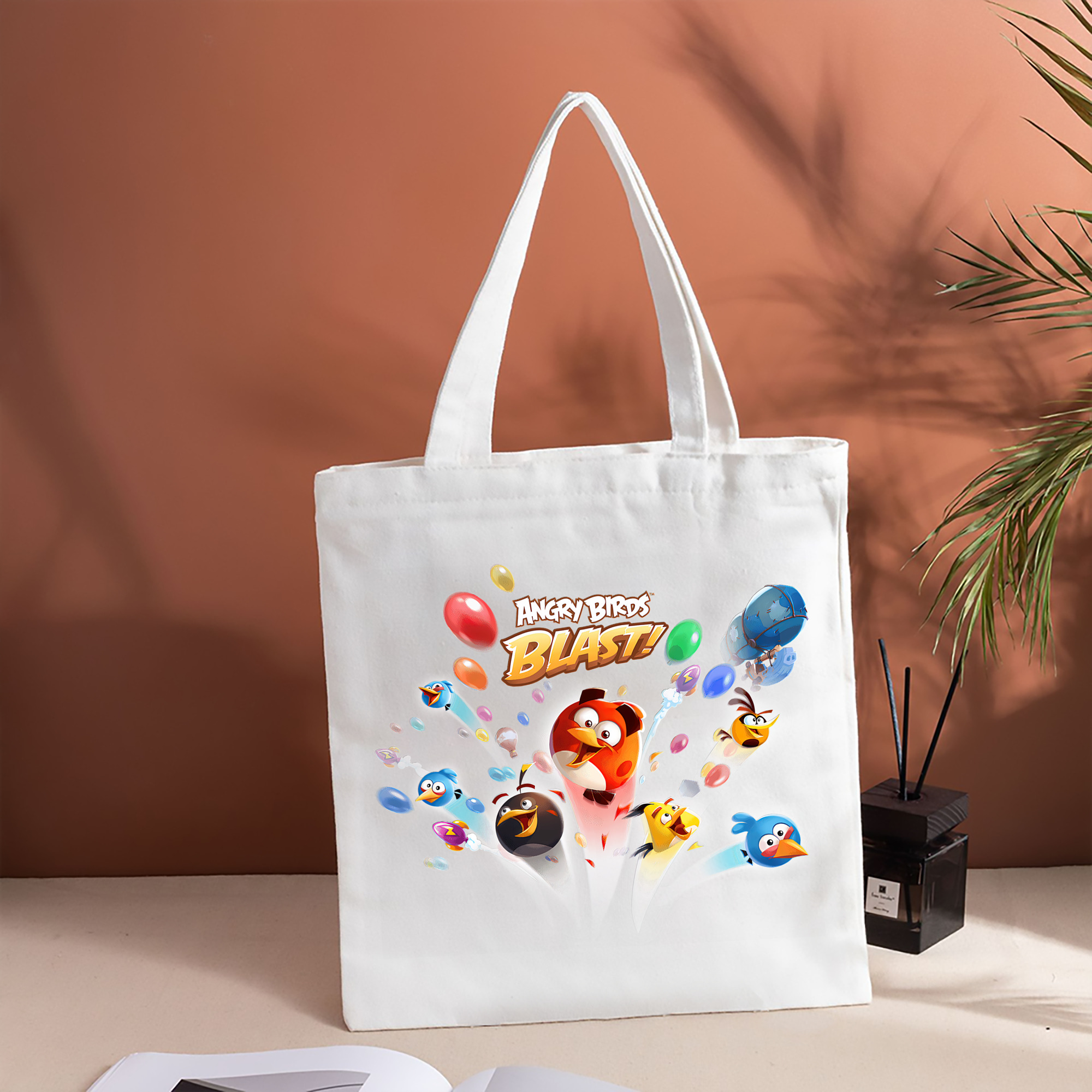 Angry Birds アングリーバード 縦型キャンバス生地手提げバッグ　トートバッグ