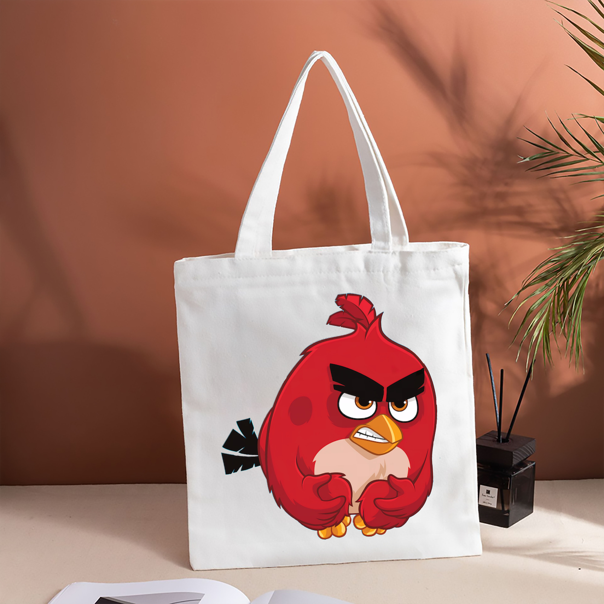 Angry Birds アングリーバード 縦型キャンバス生地手提げバッグ　トートバッグ