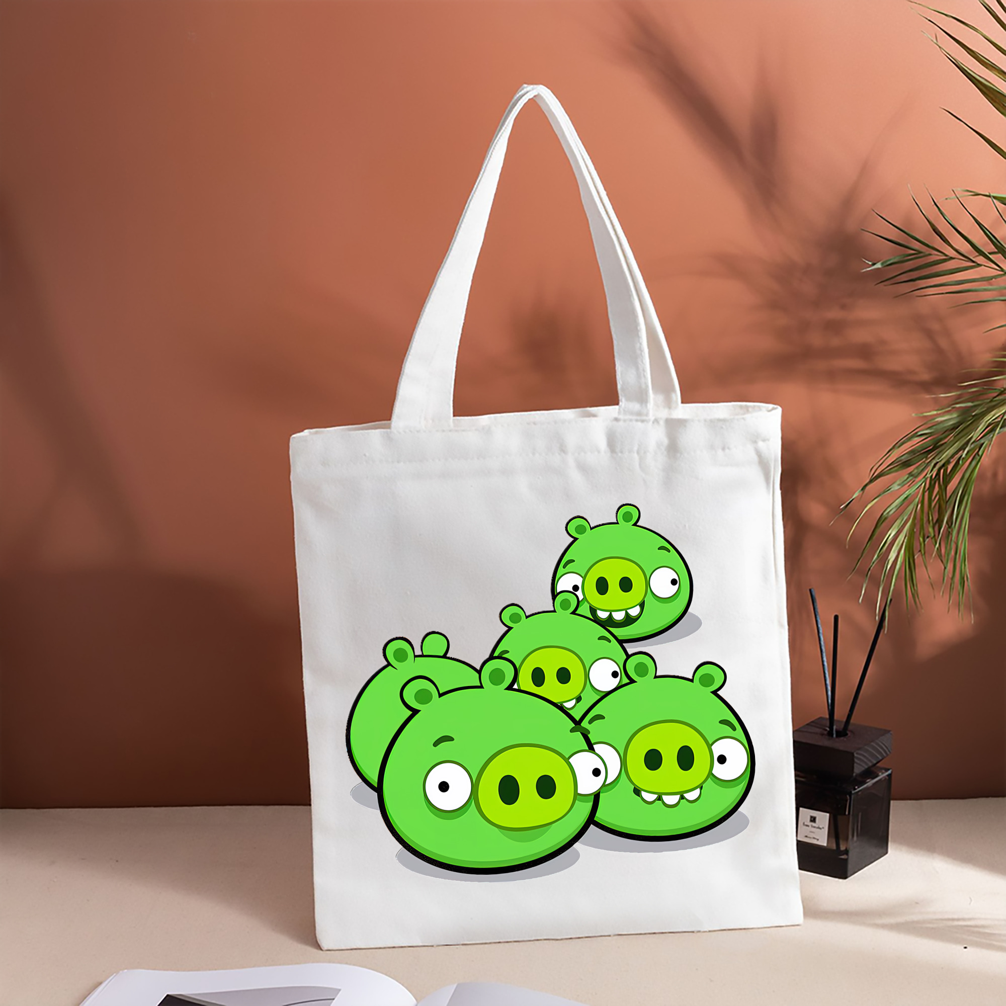 Angry Birds アングリーバード 縦型キャンバス生地手提げバッグ　トートバッグ