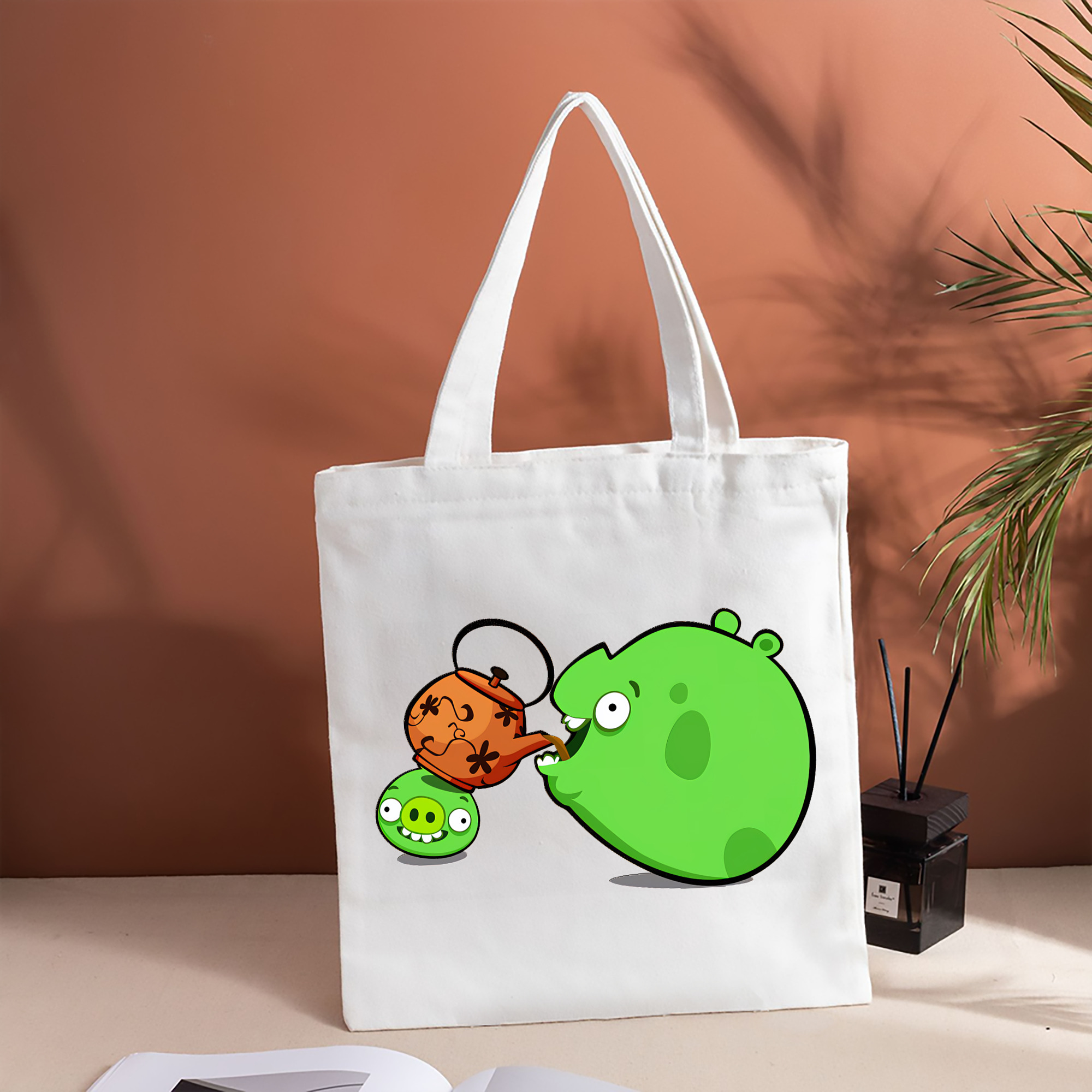 Angry Birds アングリーバード 縦型キャンバス生地手提げバッグ　トートバッグ