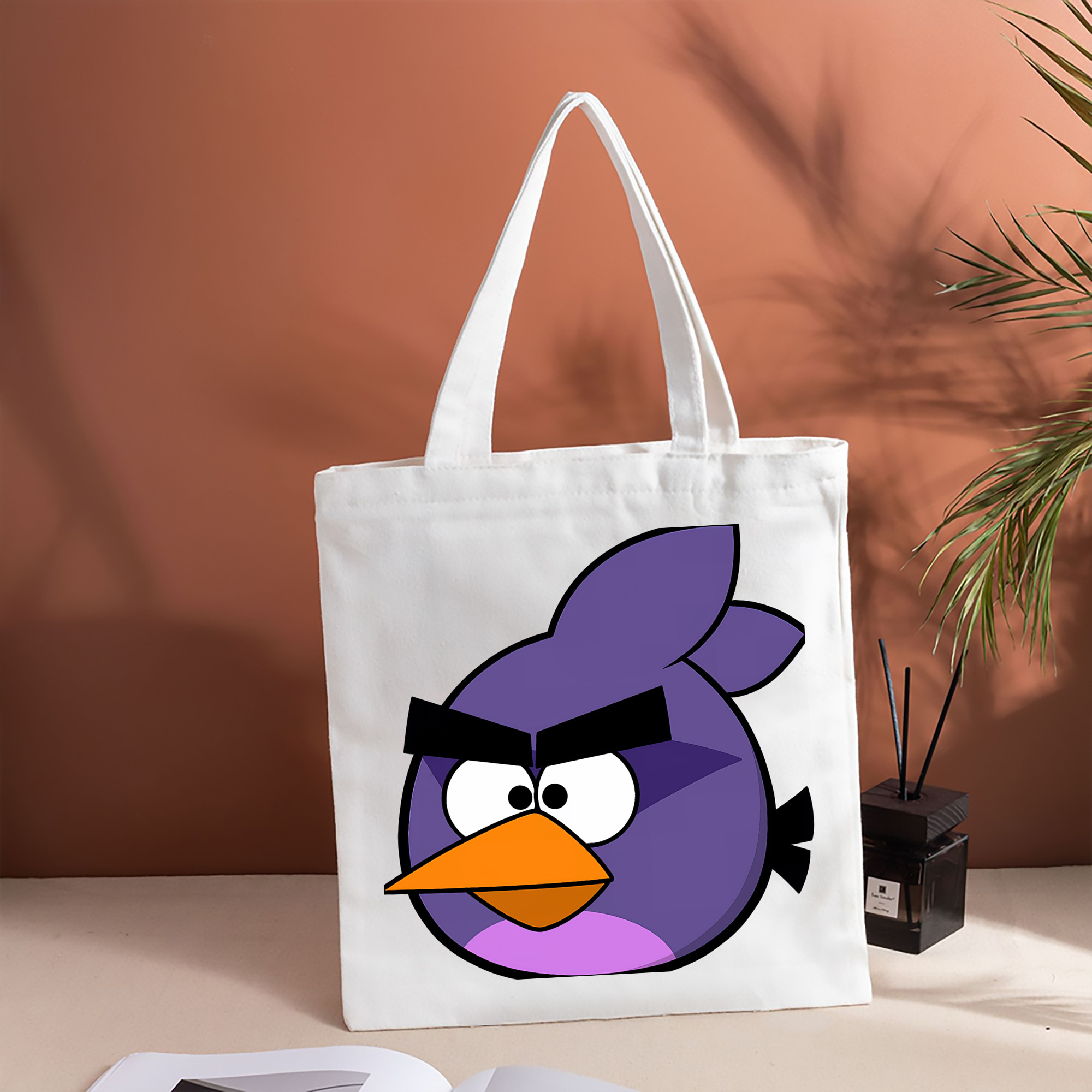 Angry Birds アングリーバード 縦型キャンバス生地手提げバッグ　トートバッグ