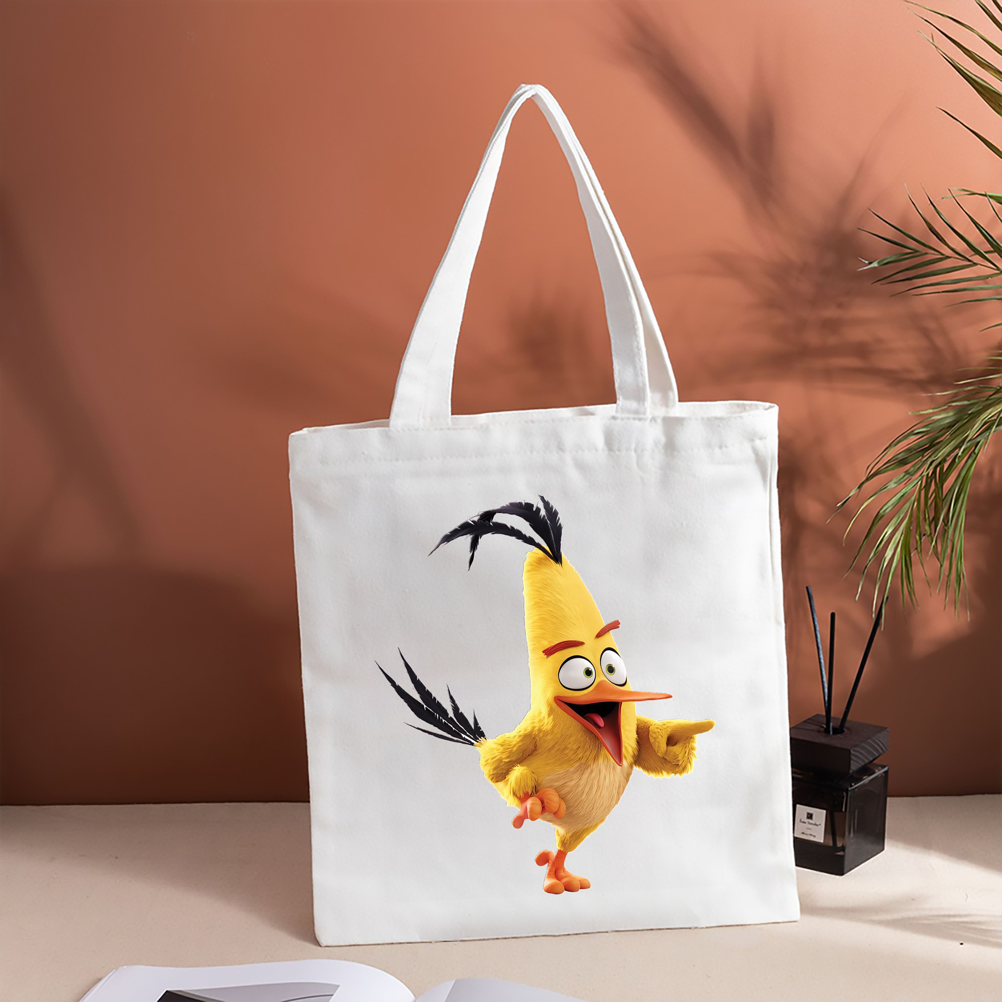 Angry Birds アングリーバード 縦型キャンバス生地手提げバッグ　トートバッグ