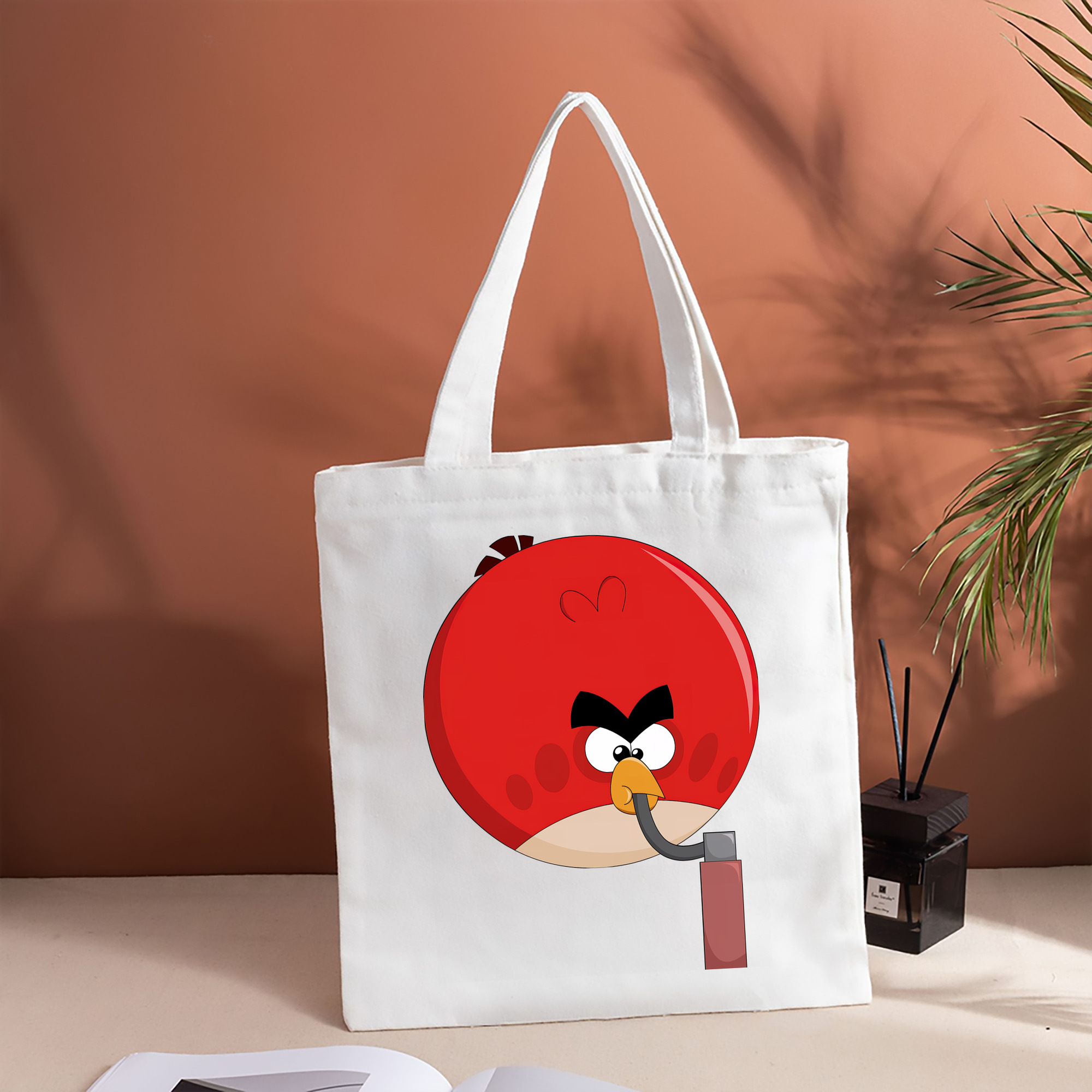 Angry Birds アングリーバード 縦型キャンバス生地手提げバッグ　トートバッグ