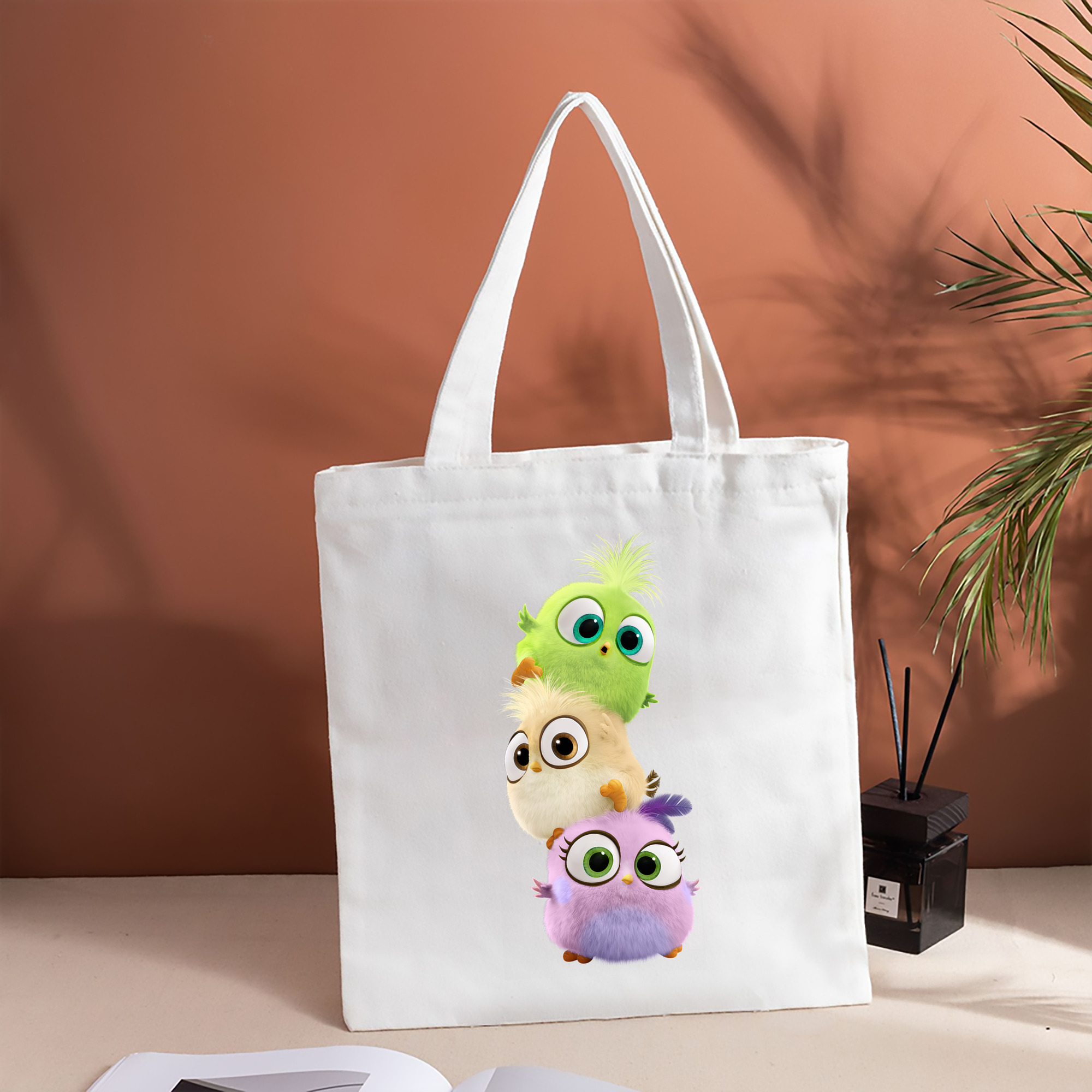 Angry Birds アングリーバード 縦型キャンバス生地手提げバッグ　トートバッグ
