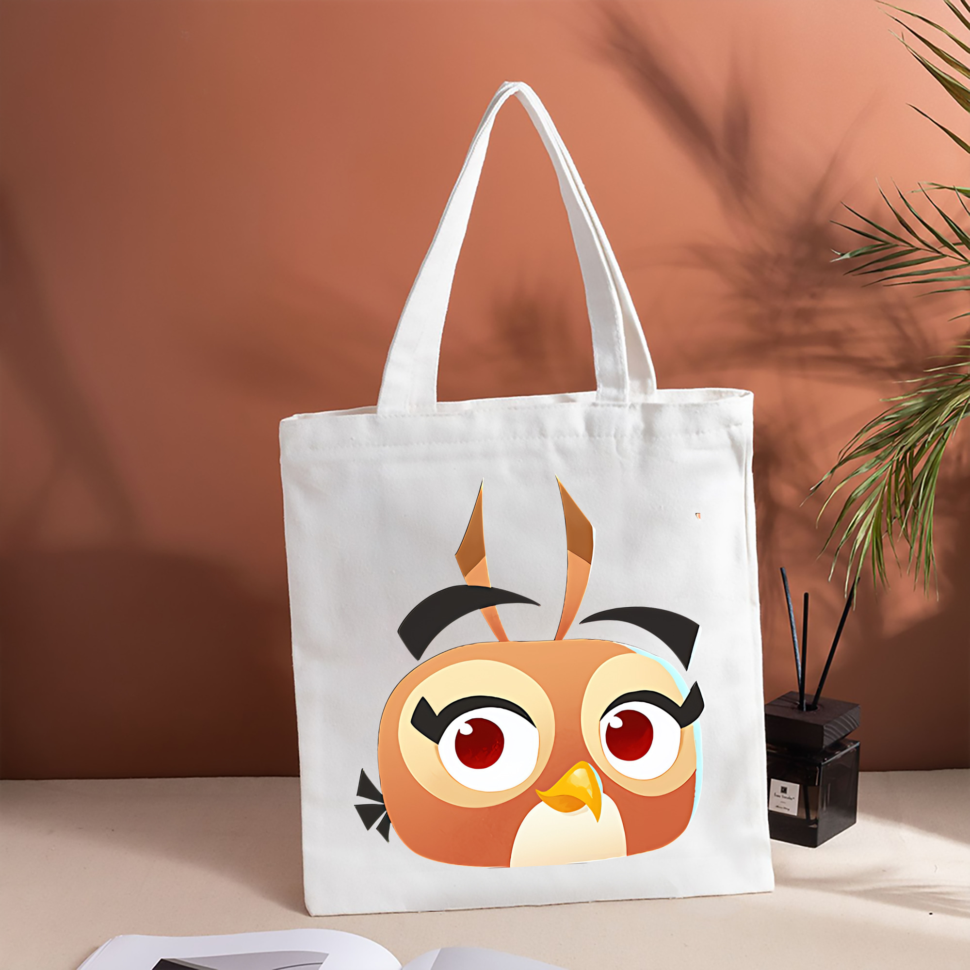 Angry Birds アングリーバード 縦型キャンバス生地手提げバッグ　トートバッグ