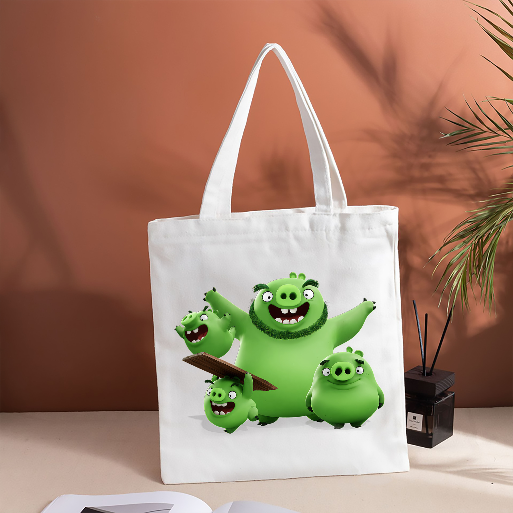 Angry Birds アングリーバード 縦型キャンバス生地手提げバッグ　トートバッグ